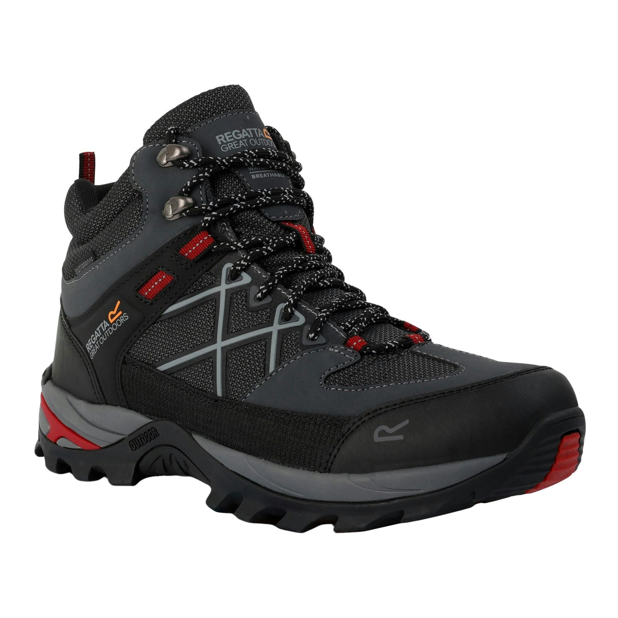 Regatta Men's Red Samaris Iii Walking Boots - Briar/Rio - 11 Uk - Briar/Rio - 100% Mixed