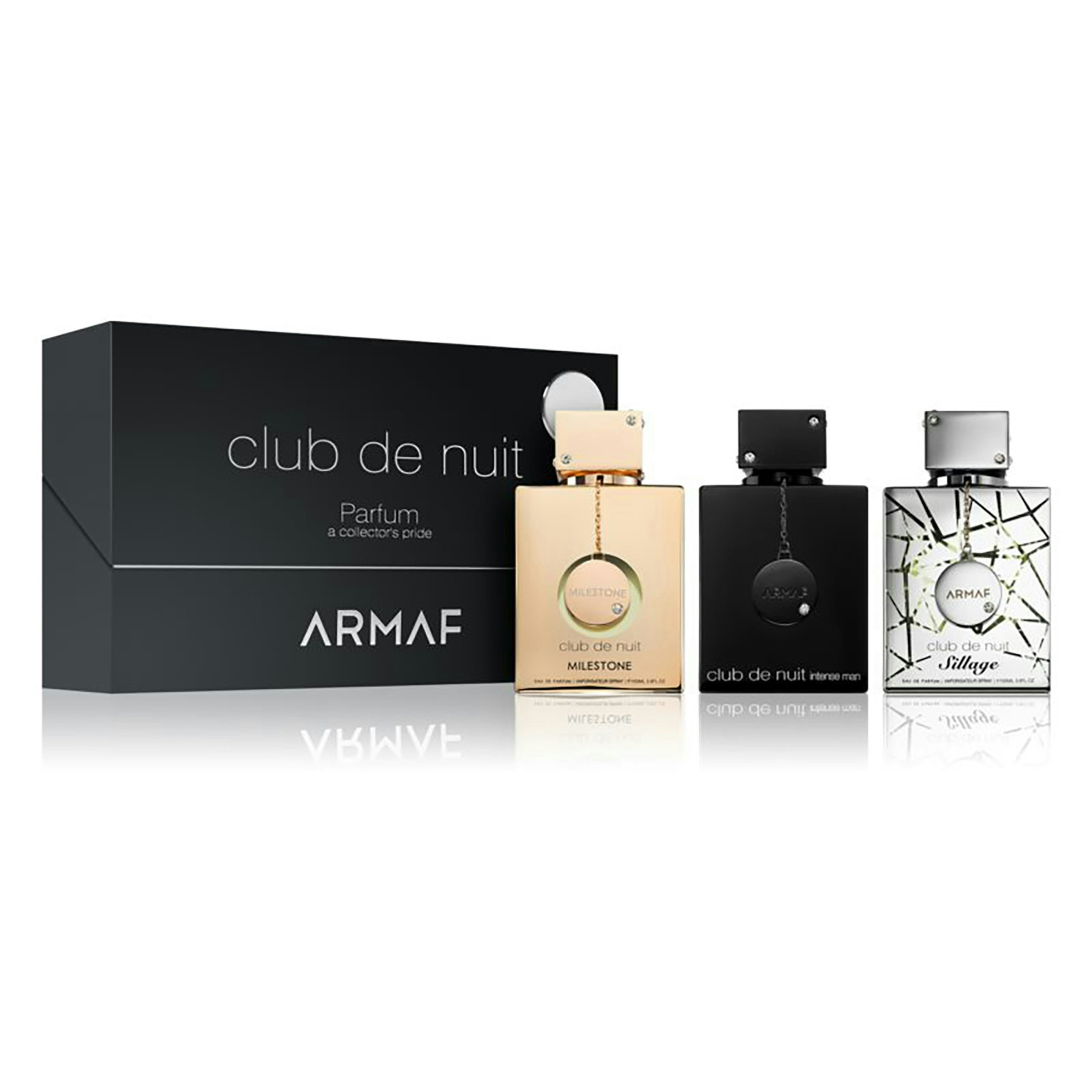 Armaf Men's Club De Nuit Parfum Three Piece Giftset For 30Ml