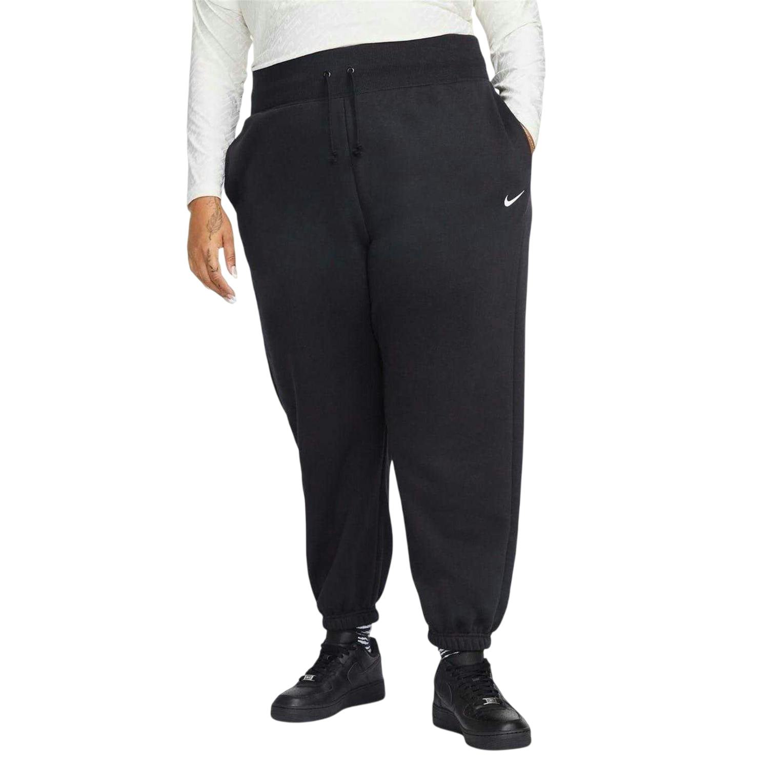Nike Women's Black Phoenix Fleece Jogging Bottoms - /Sail - 16 Uk R - /Sail - 80% Cotton/20% Polyester