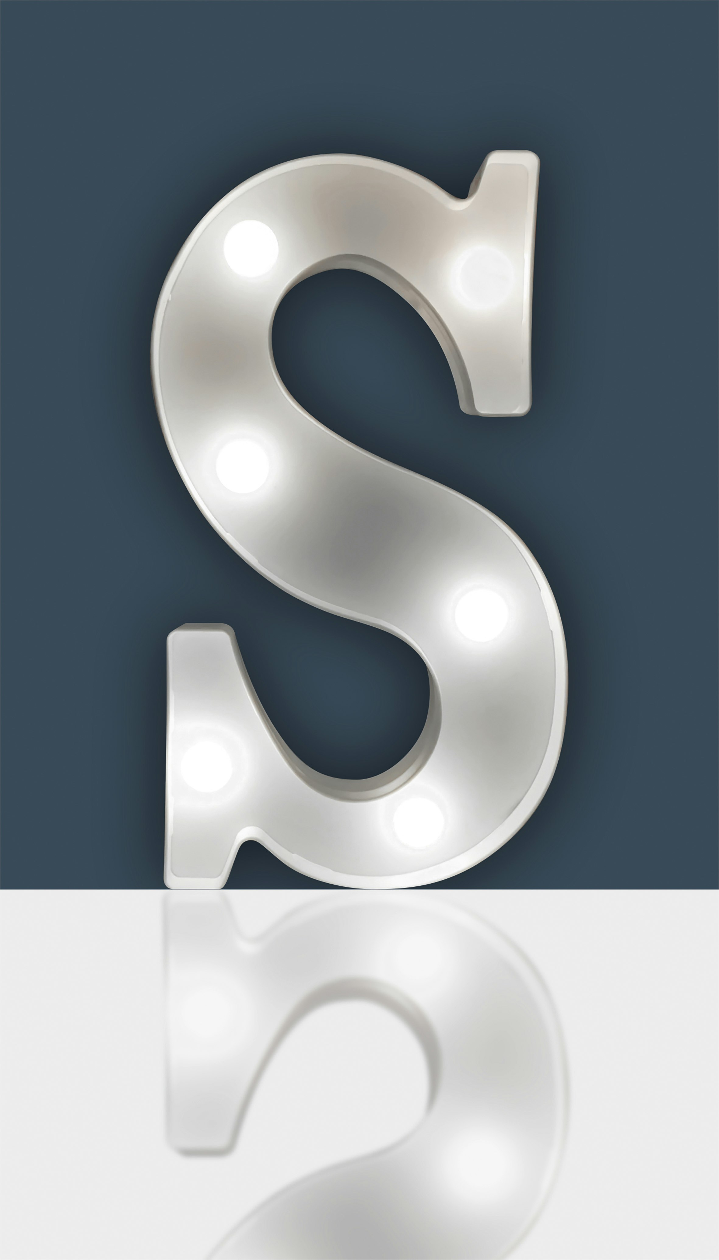St Helens Light Battery Operated 3D Led Letter S