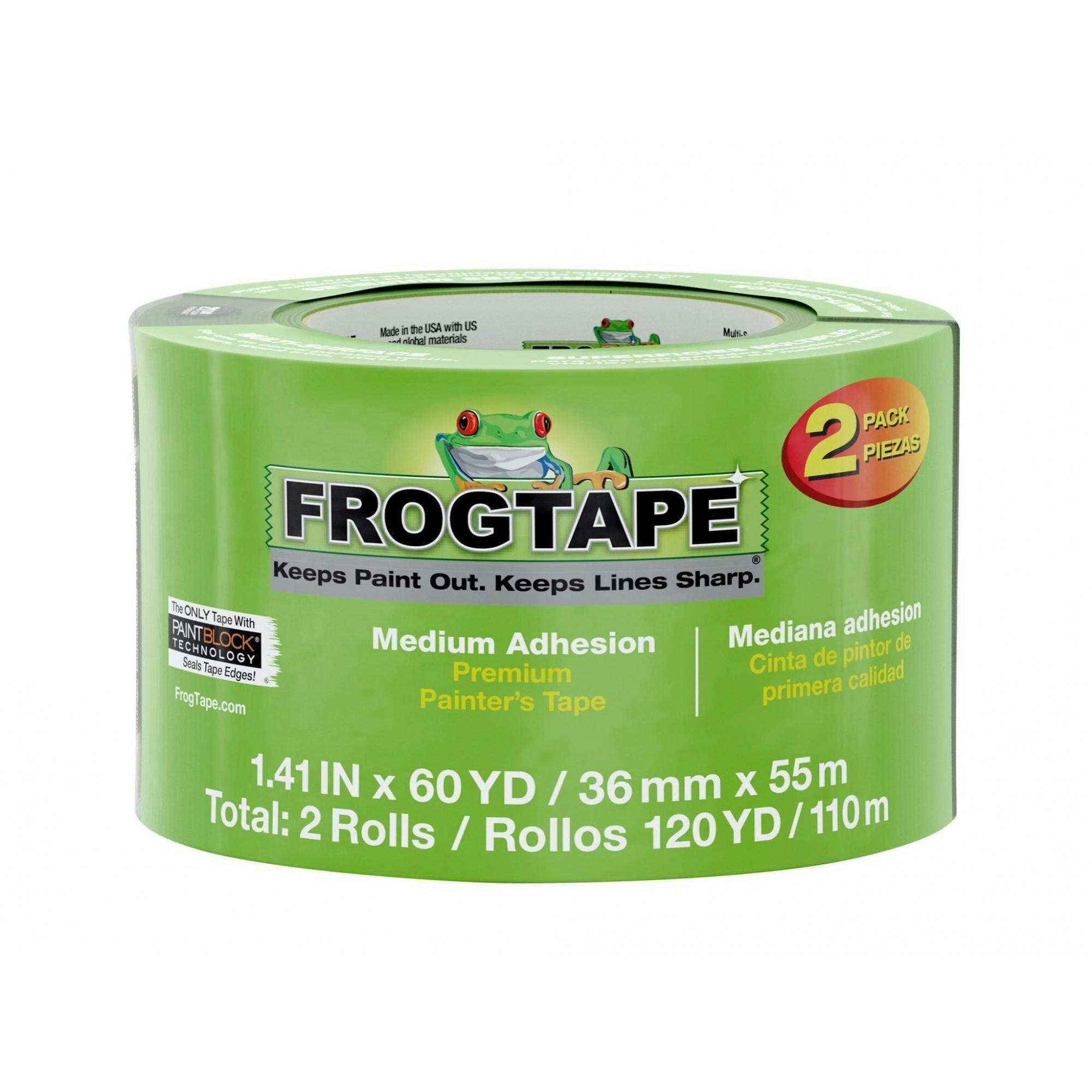 Shurtape Frogtape Multi-Surface Masking Tape - Multi Colour - 36Mm X 55M, Pack Of 2 - Multi Colour