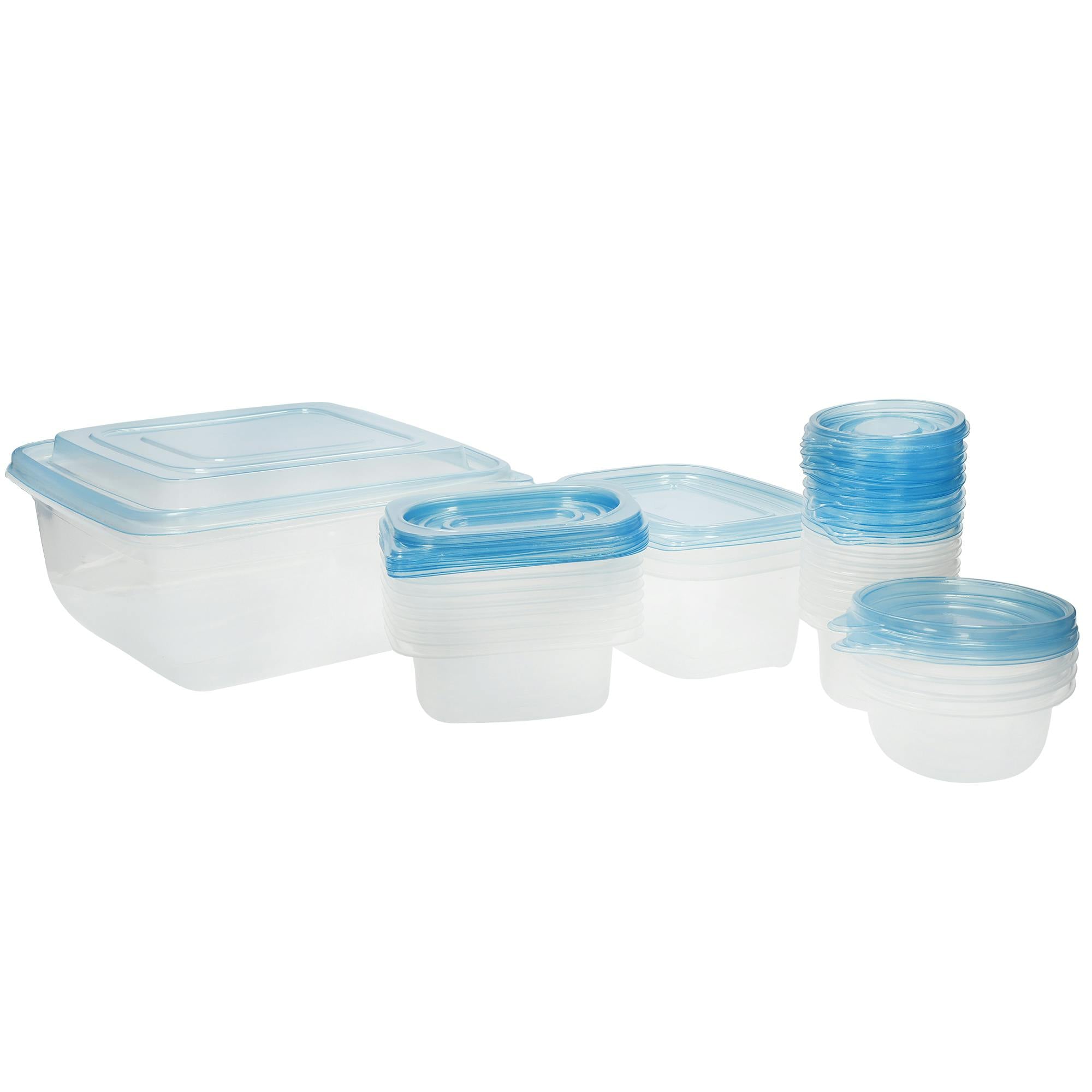 Rackhams 23-Piece Plastic Meal Prep Container Set - Clear - Bpa Free Plastic - Food Storage - Image 3