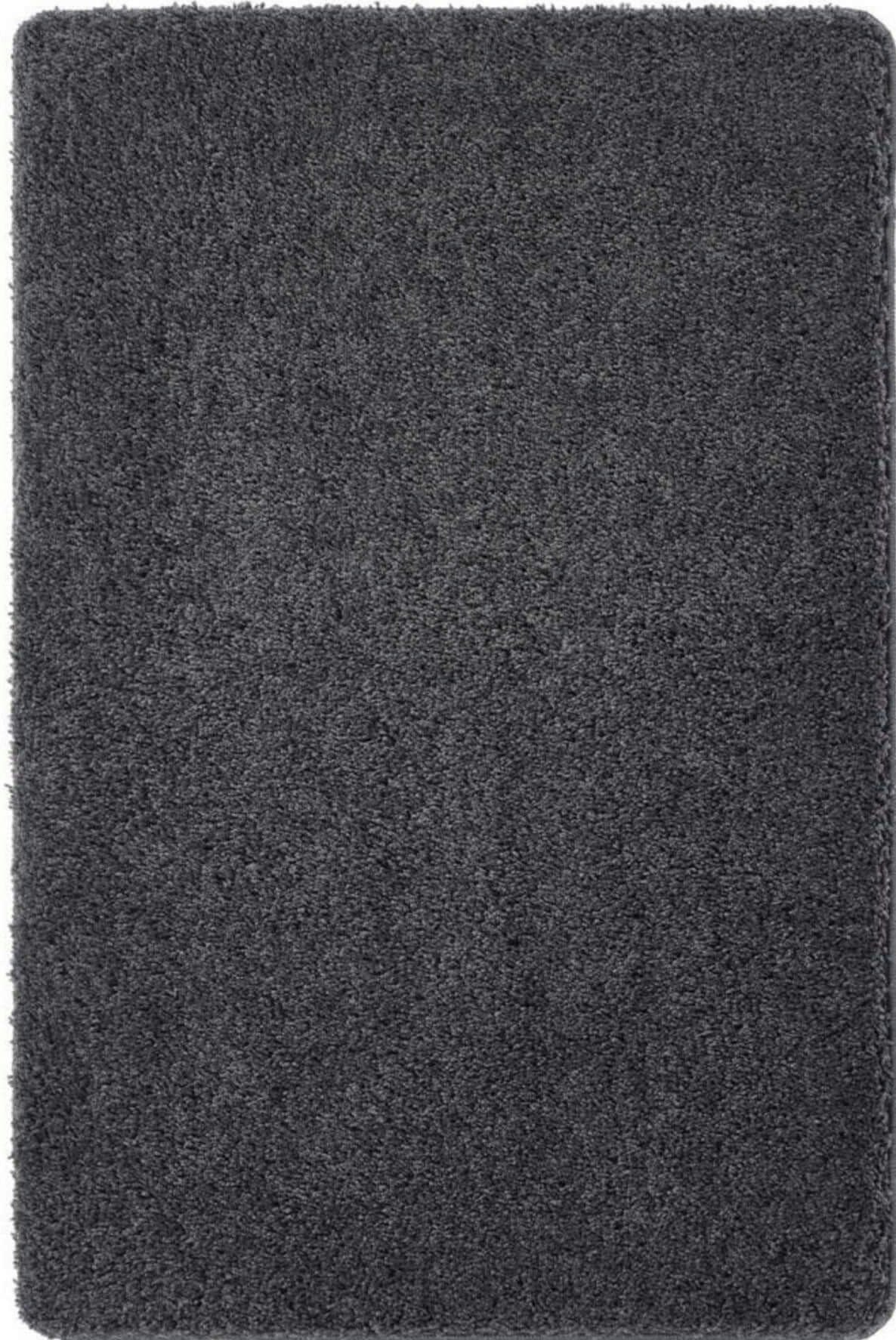 Rackhams Washable Charcoal Shaggy Rug - 100X150 Cm