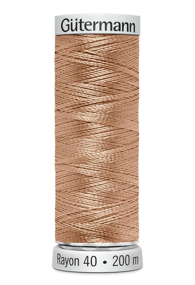Gutermann No 40 Sulky Rayon Embroidery Thread 200M Rayon Thread Suitable For Embroidery - 619 - 200 Metres