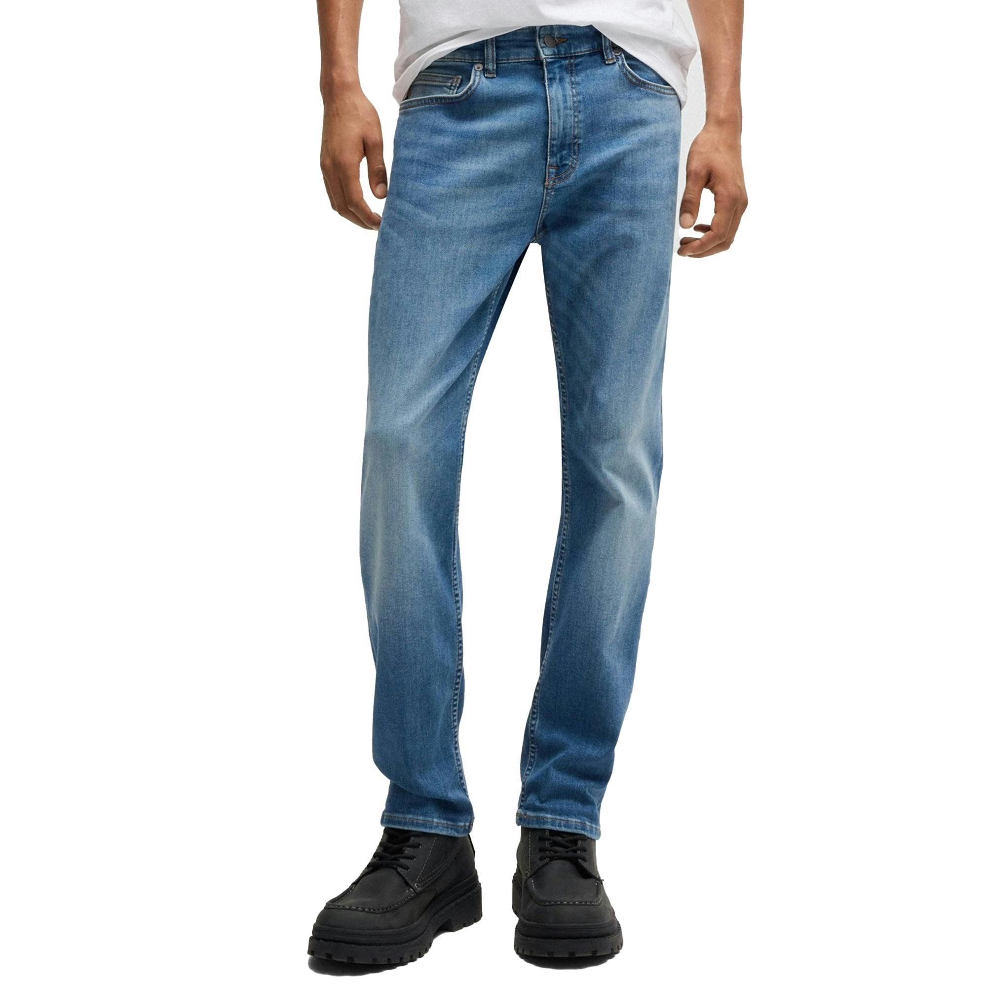 Boss Blue New Delaware Slim Fit Jeans - Snob Mid Stretch - 32/32