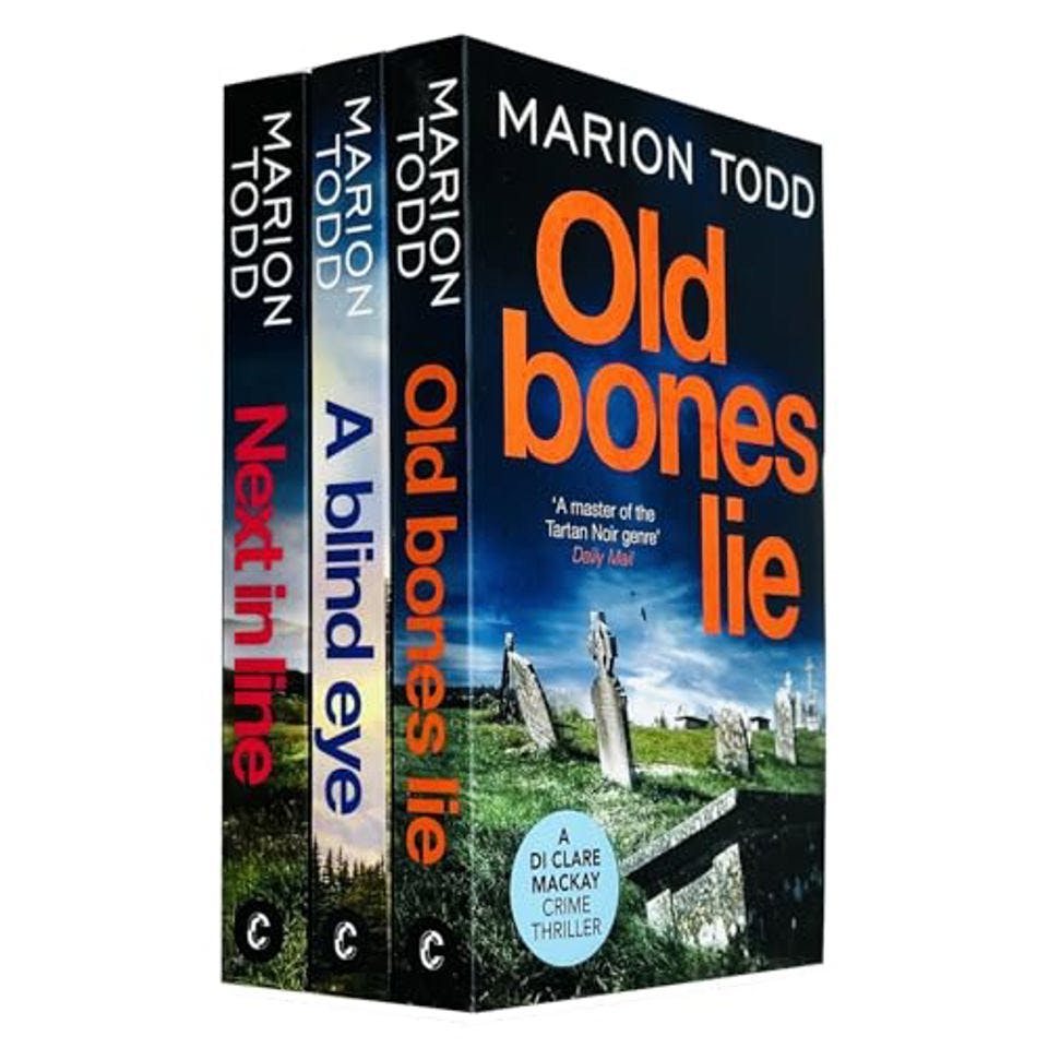 Various Publishers Detective Clare Mackay Series 3 Books Collection Set By Marion Todd (Old Bones Lie, A Blind Eye And Next In Line)