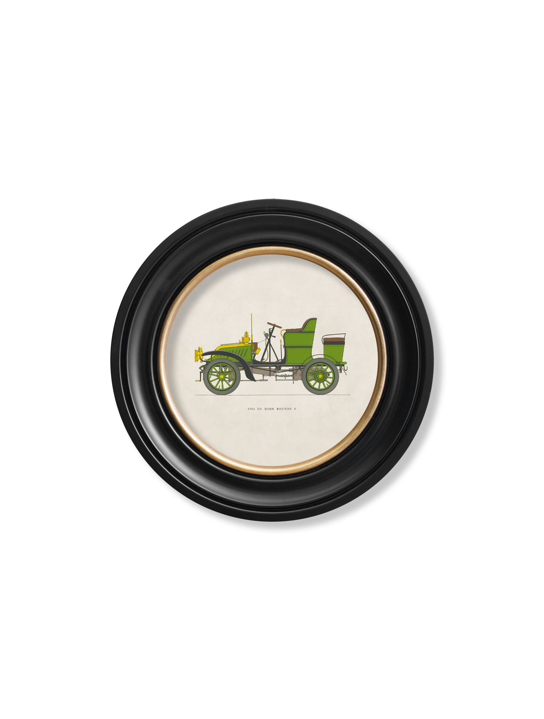 Rackhams 1904 De Dion Bouton 8 In Round Frame - 44 X 44Cm - Oxford Round