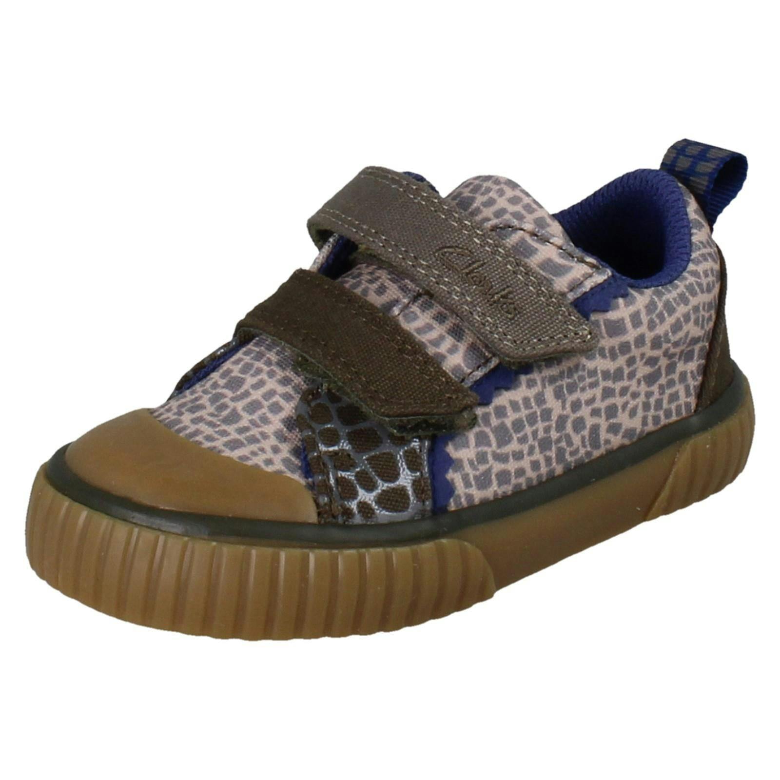 Clarks Boys Beige Canvas Foxing Flare - Combi (Toddler) - Uk 4.5 Infant - F