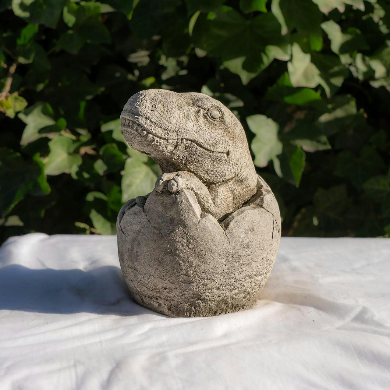 Rackhams Small Stone Cast Baby T-Rex Dinosaur Garden Sculpture