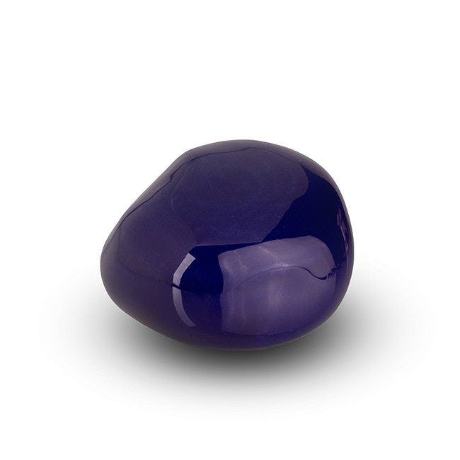 Rackhams Dark/Blue Ceramic Cuddle Stone Keepsake Collection - High Shine