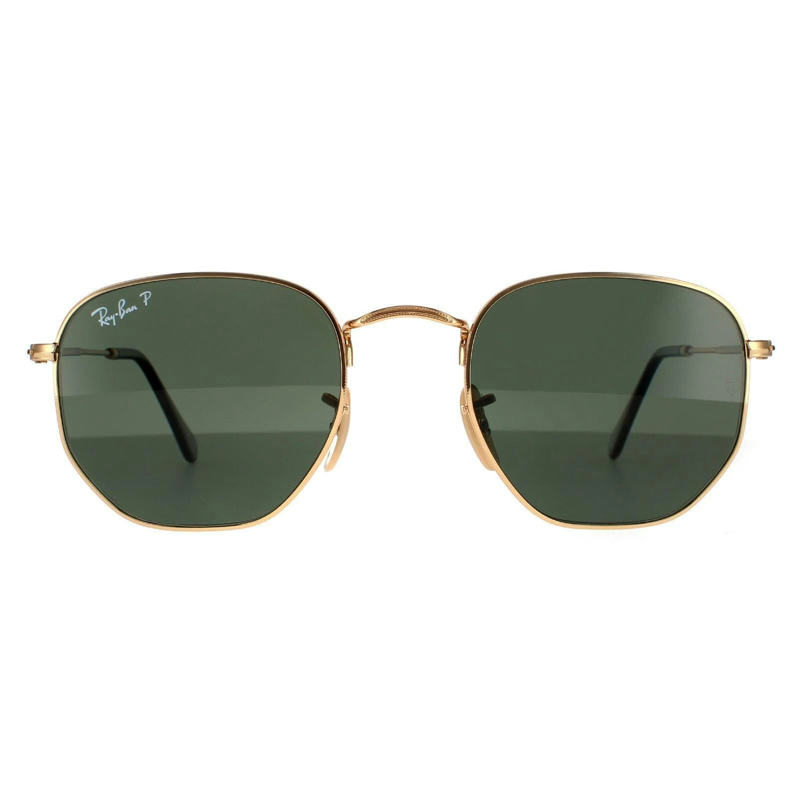 Ray-Ban Unisex Gold Hexagonal Rb3548n Sunglasses