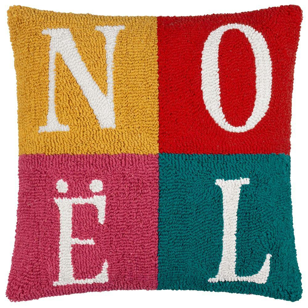Rackhams Noel Loop Tufted Cushion Cover - Multicoloured - 45Cm X 45Cm - Multicoloured - 100% Polyester