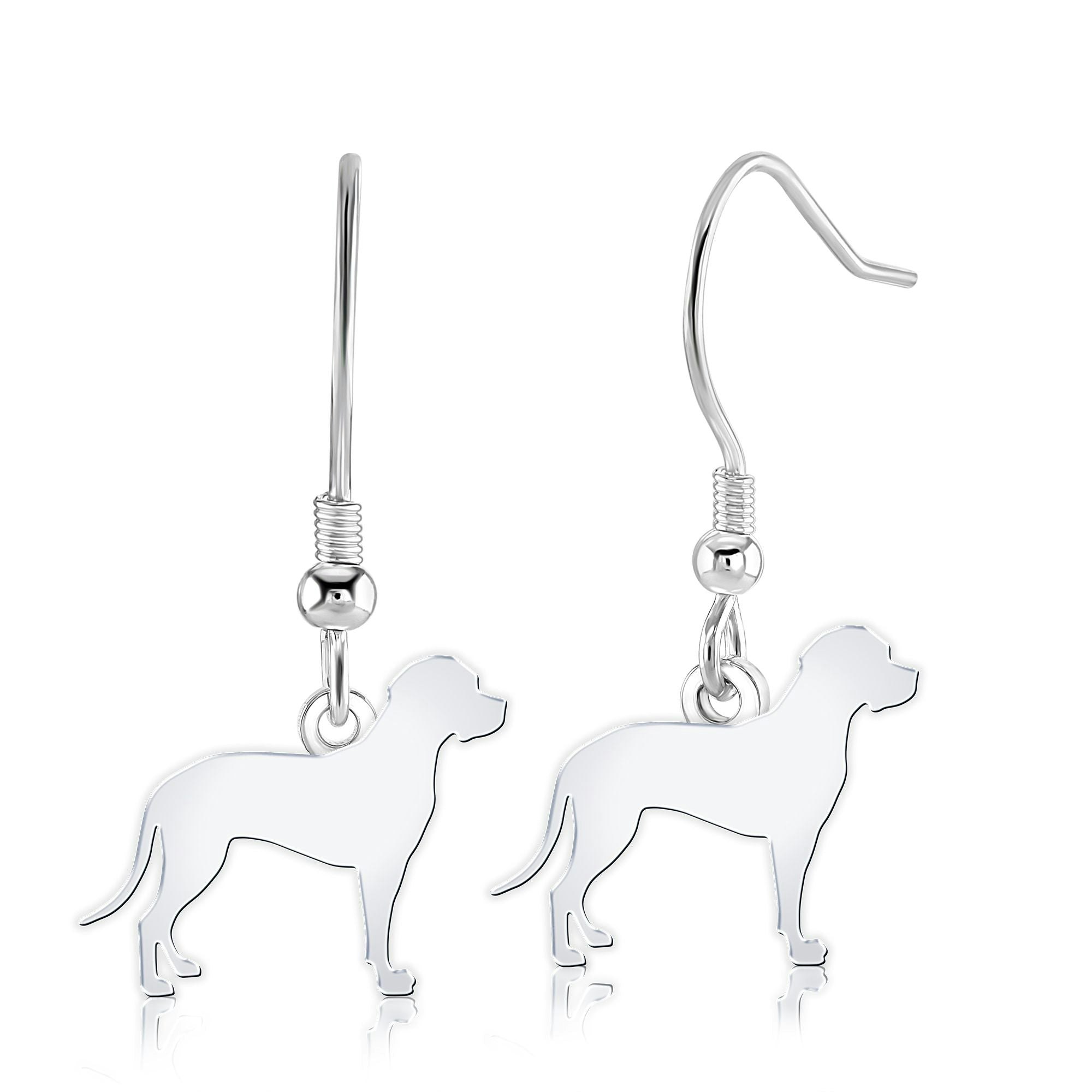 Mylee London Silver Portuguese Pointer Silhouette Earrings - Yes - Hook