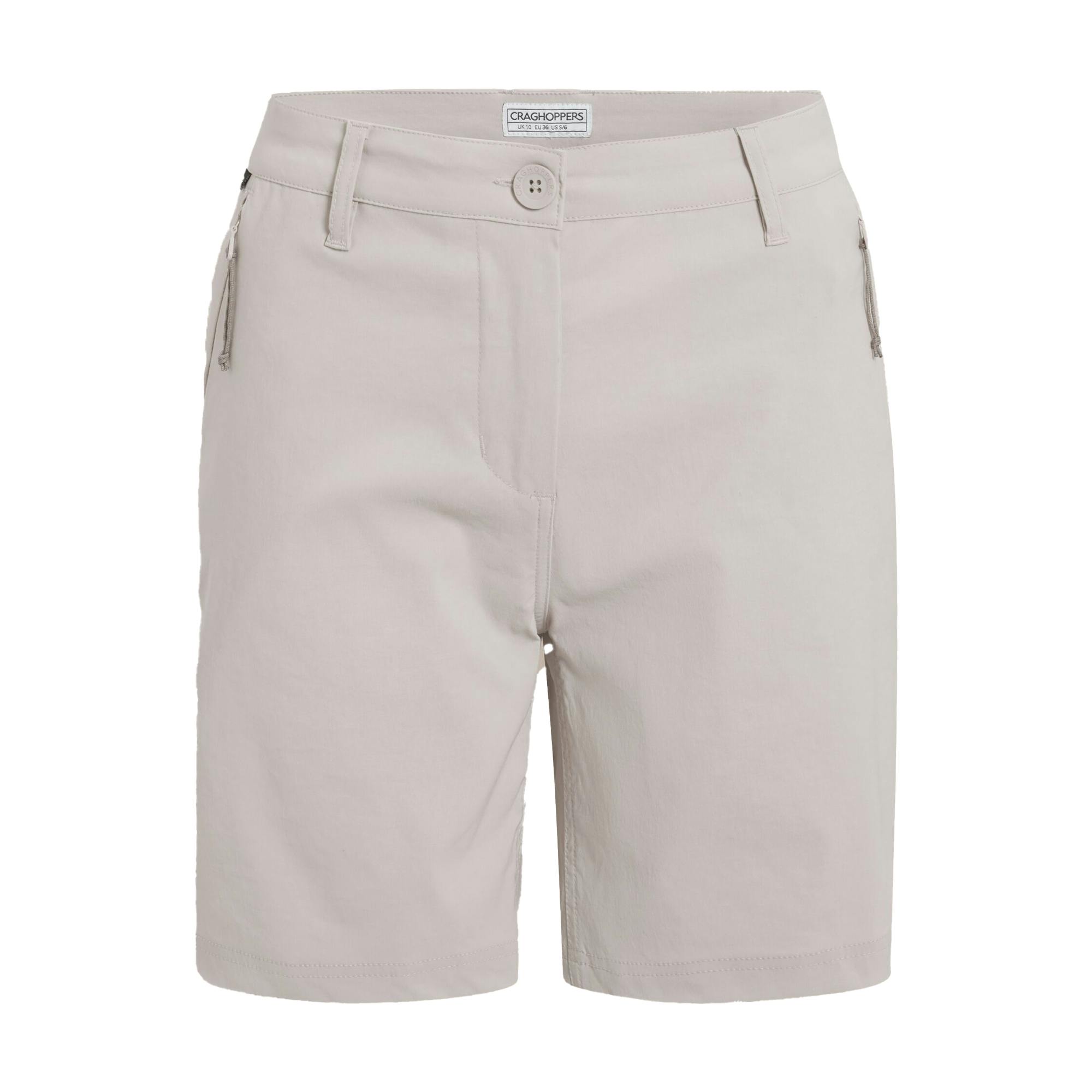 Craghoppers Women's Kiwi Pro Iii Casual Shorts - Oyster - 18 Uk - Oyster - 96% Polyamide-Nylon/4% Elastane