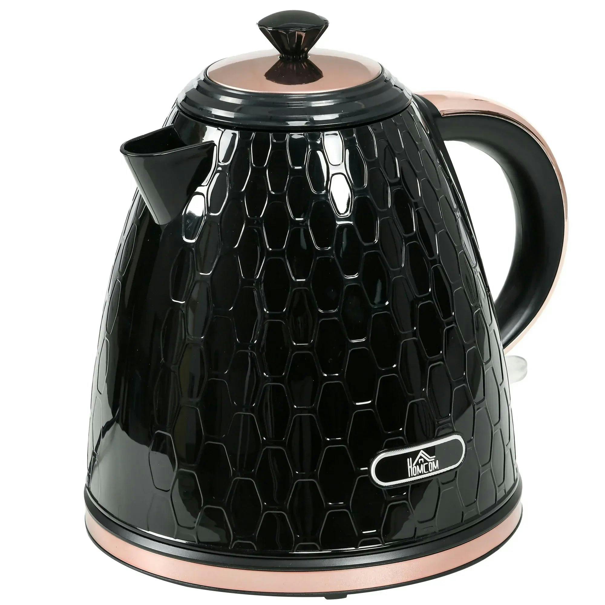 Homcom Electric Kettle, Fast Boil, 1.7L, 3Kw, Swivel, Auto Shut-Off, Black - Image 7