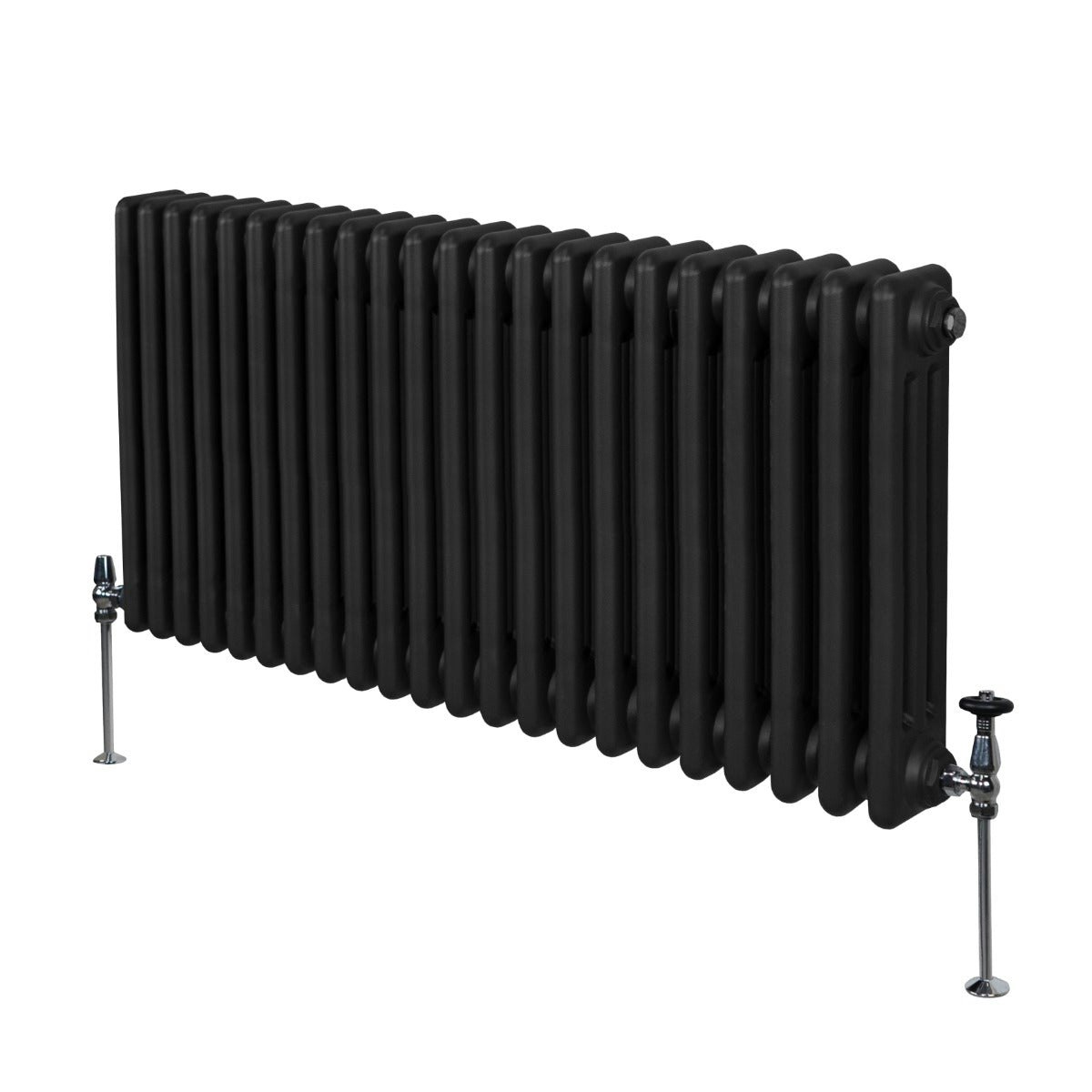 Monstershop Black Traditional 3 Column Radiator - 600 X 1012Mm