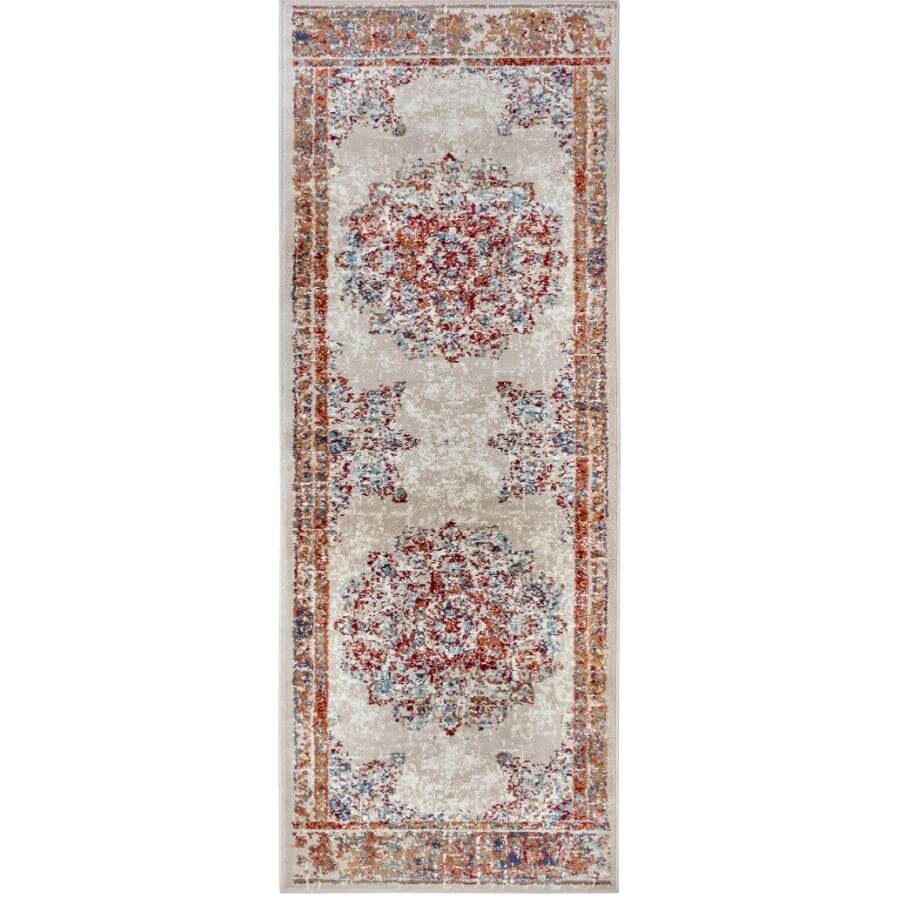 Hanse Home Cream Orient Maderno Medallion Design Rug - 80X240 Cm