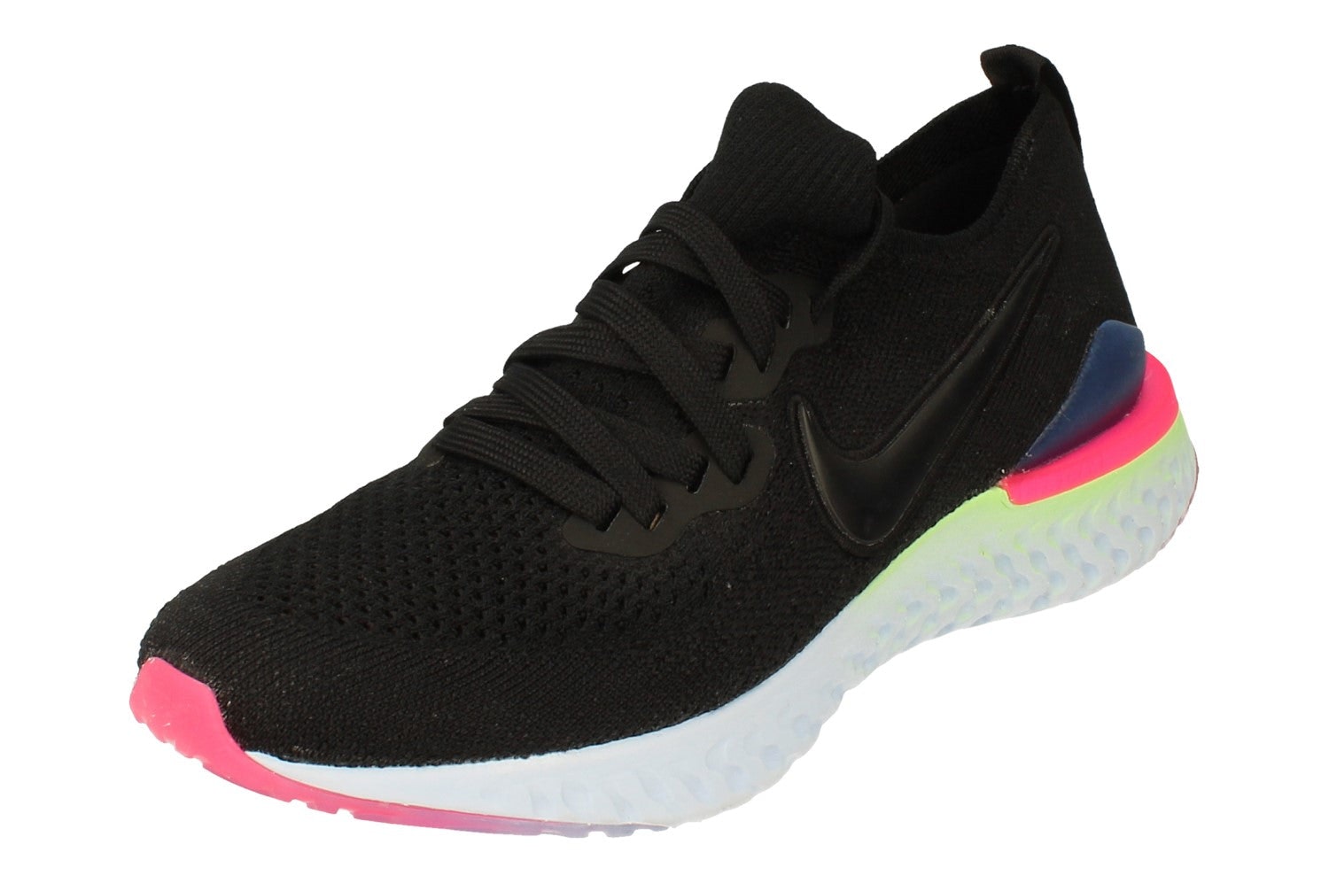 Nike Women's Black Epic React Flyknit 2 Bq8927 003 - Uk 3 | Us 5.5 | Eu 36