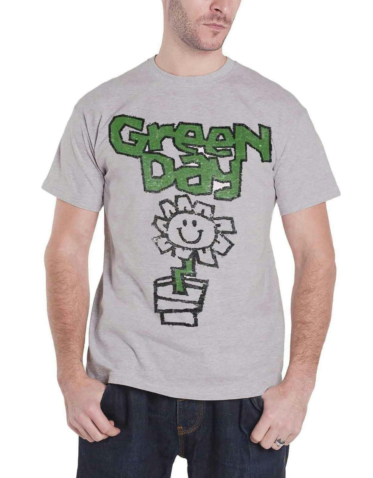 Paradiso Clothing Unisex Green Day Vintage Flower Pot T Shirt - Xxl