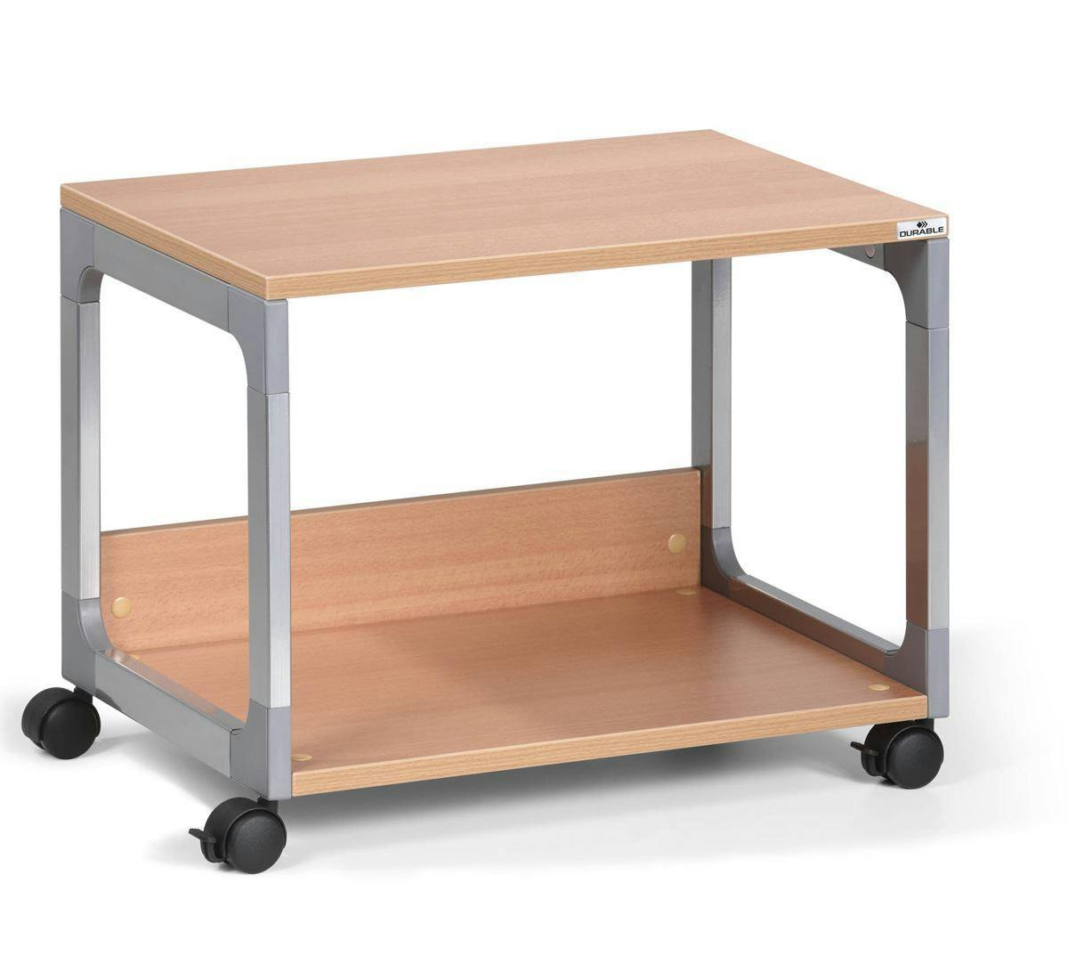 Photos - Wardrobe Durable Rackhams Multi Function Office Trolley 48 | Includes 2 Strong Shelves | Beech 