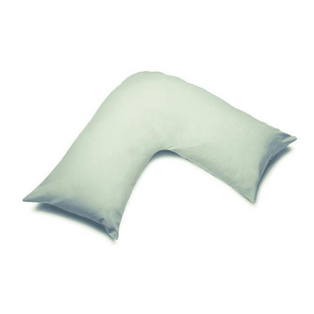 Rackhams Easycare Percale V-Shaped Orthopaedic Pillowcase - Apple - One Size - Apple - 50% Cotton/50% Polyester
