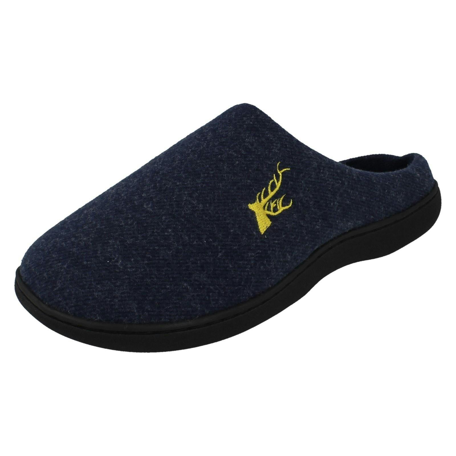 Rosebank Men's Casual Slippers Danny - Navy - Uk 7-8