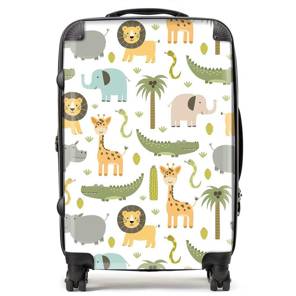 Warren Reed Cute Safari Animals Suitcase - Medium