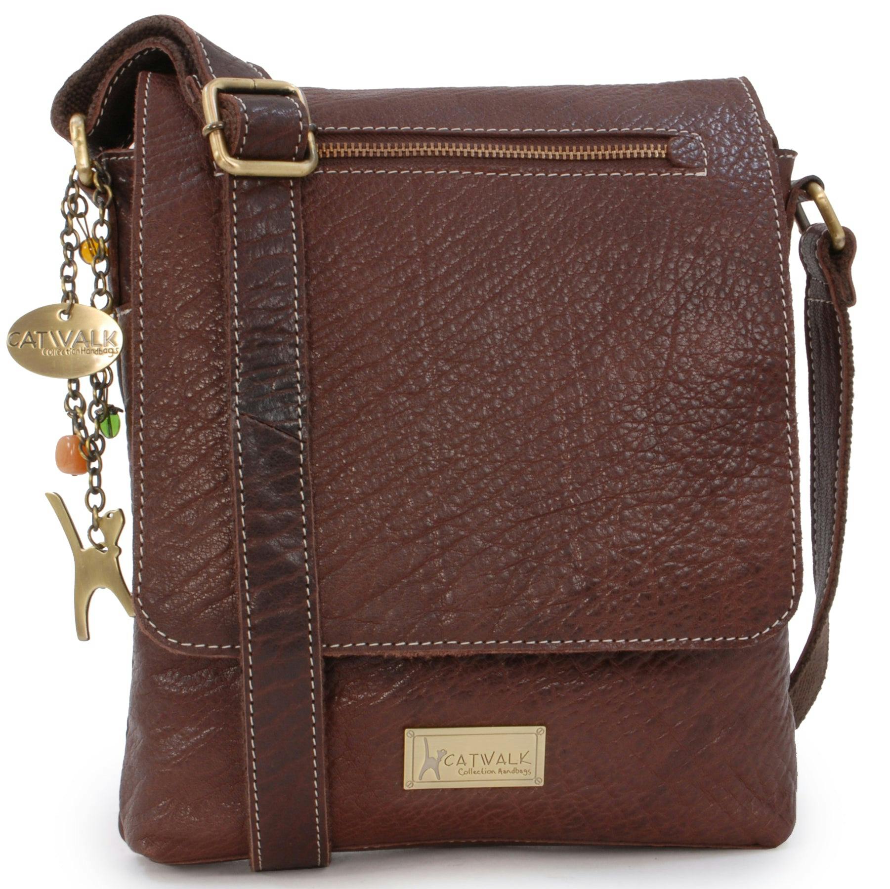Catwalk Collection Handbags Brown Anja - Messenger Bag