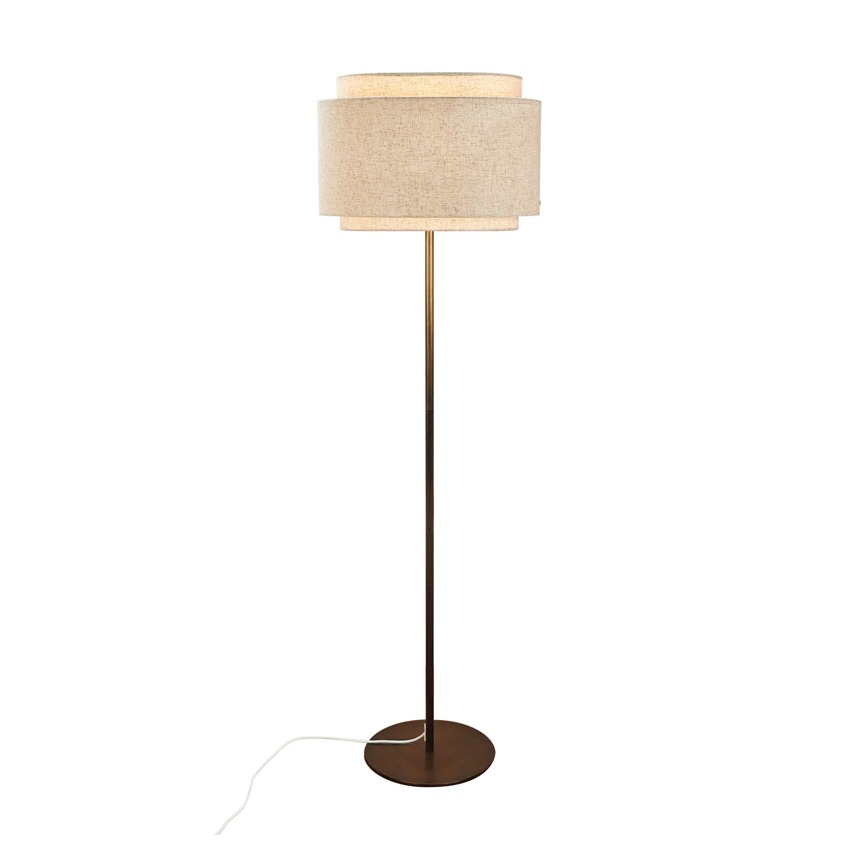 Rackhams Beige Takai | Floor Lamp | - 1