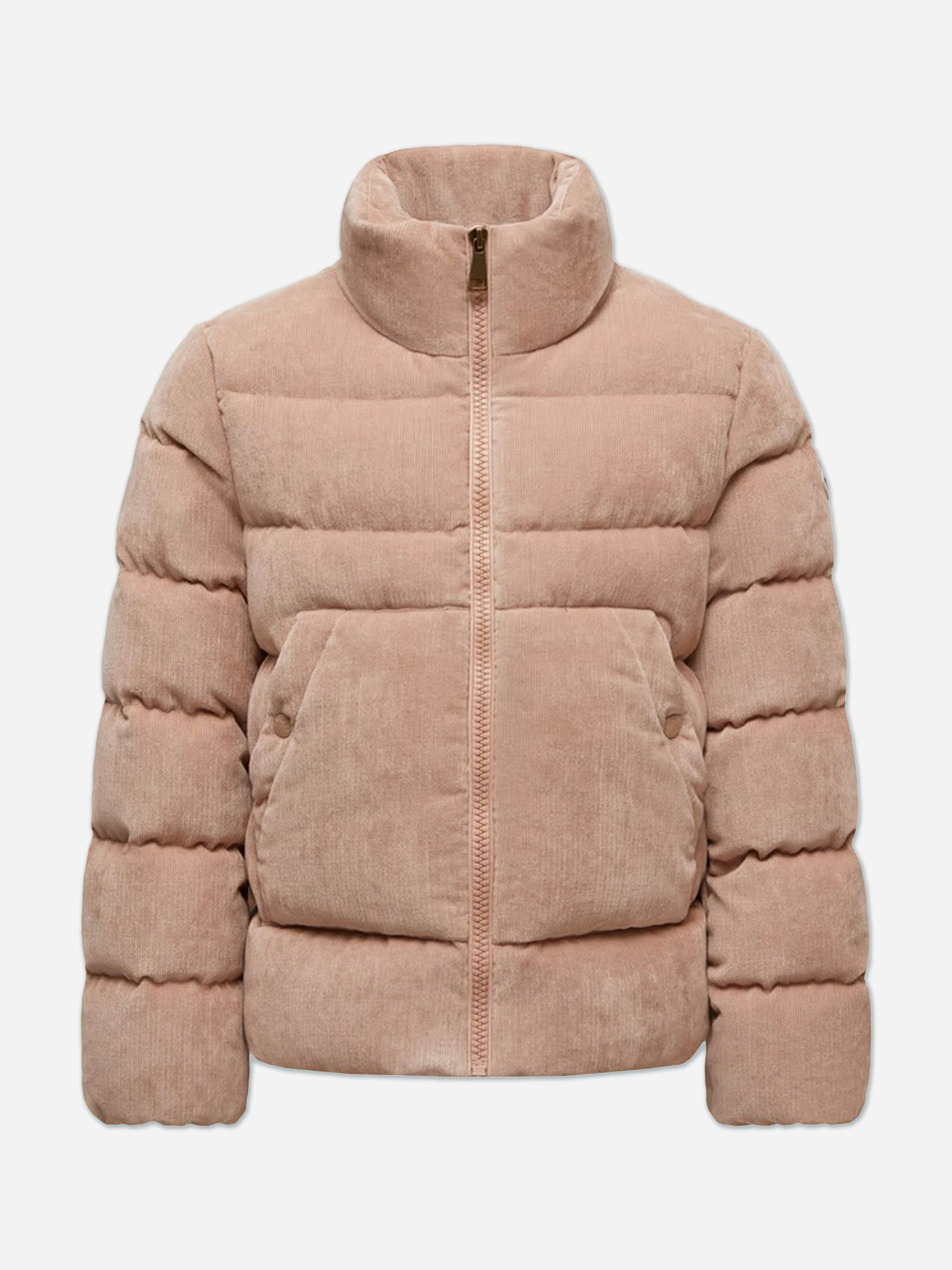 Moncler Enfant Girls Pink Down Padded Marth Jacket In - 10 Yrs