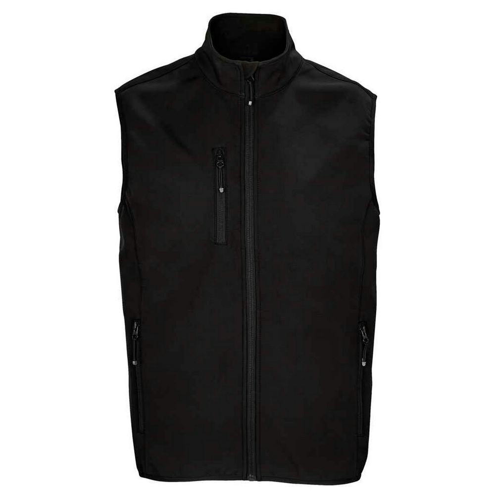 Sols Men's Black Falcon Softshell Recycled Body Warmer - 3XL - 100% Mixed