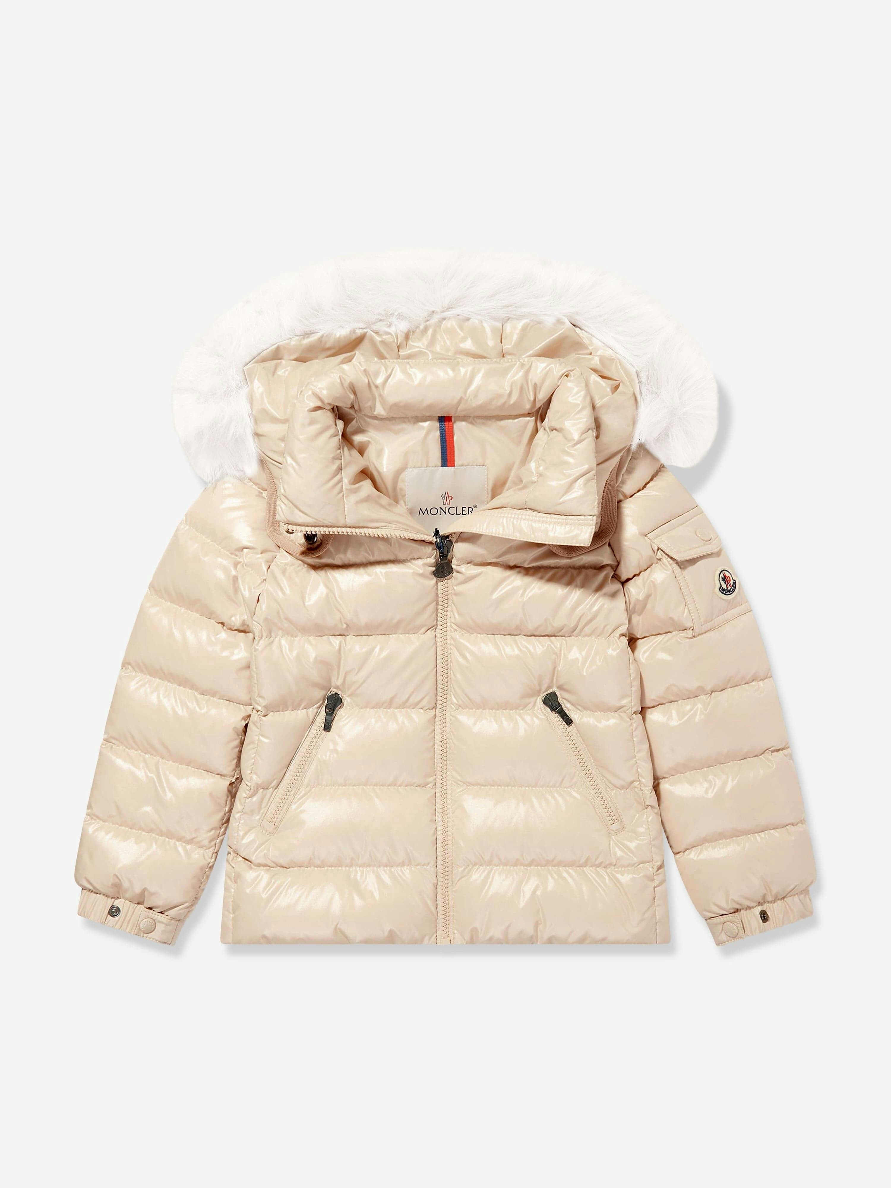 Moncler Enfant Down Padded Badyf Jacket for Girls in Cream Size 8 years - Image 2