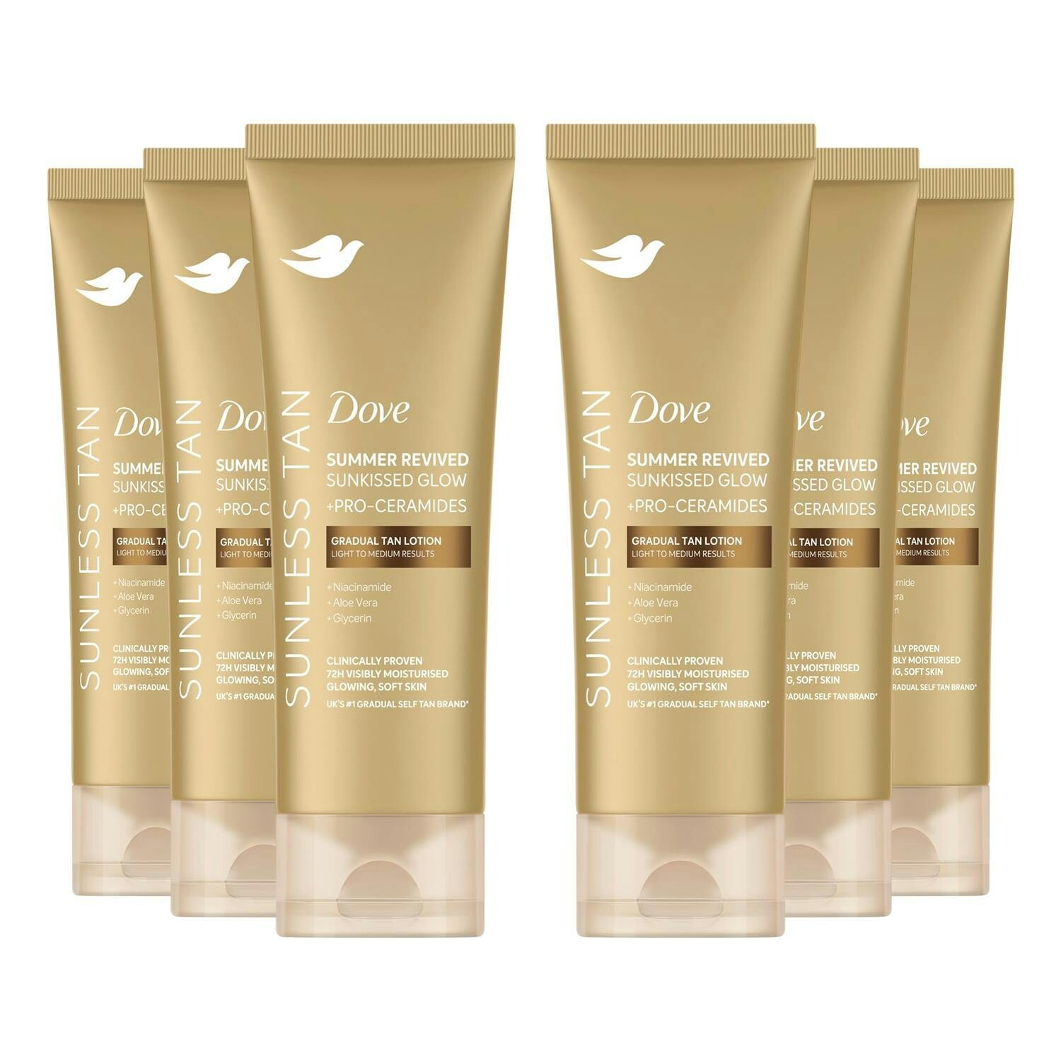 Dove Dermaspa Summer Revived Fair To Medium Body Lotion, 200Ml, 6 Pack - Image 4
