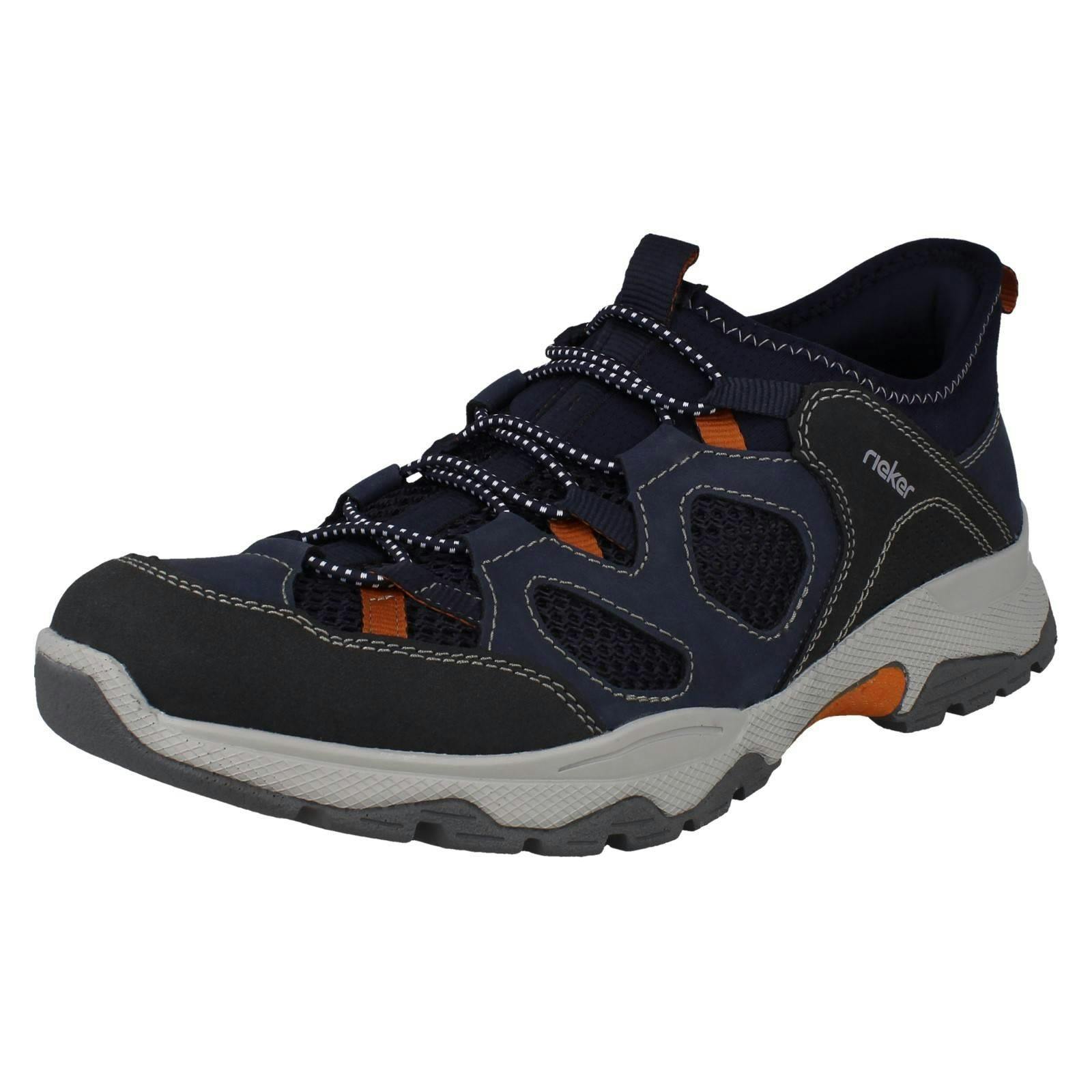 Rieker Men's Blue Ready2go Casual Slip On Summer Trainers, B8350 - Uk 10.5