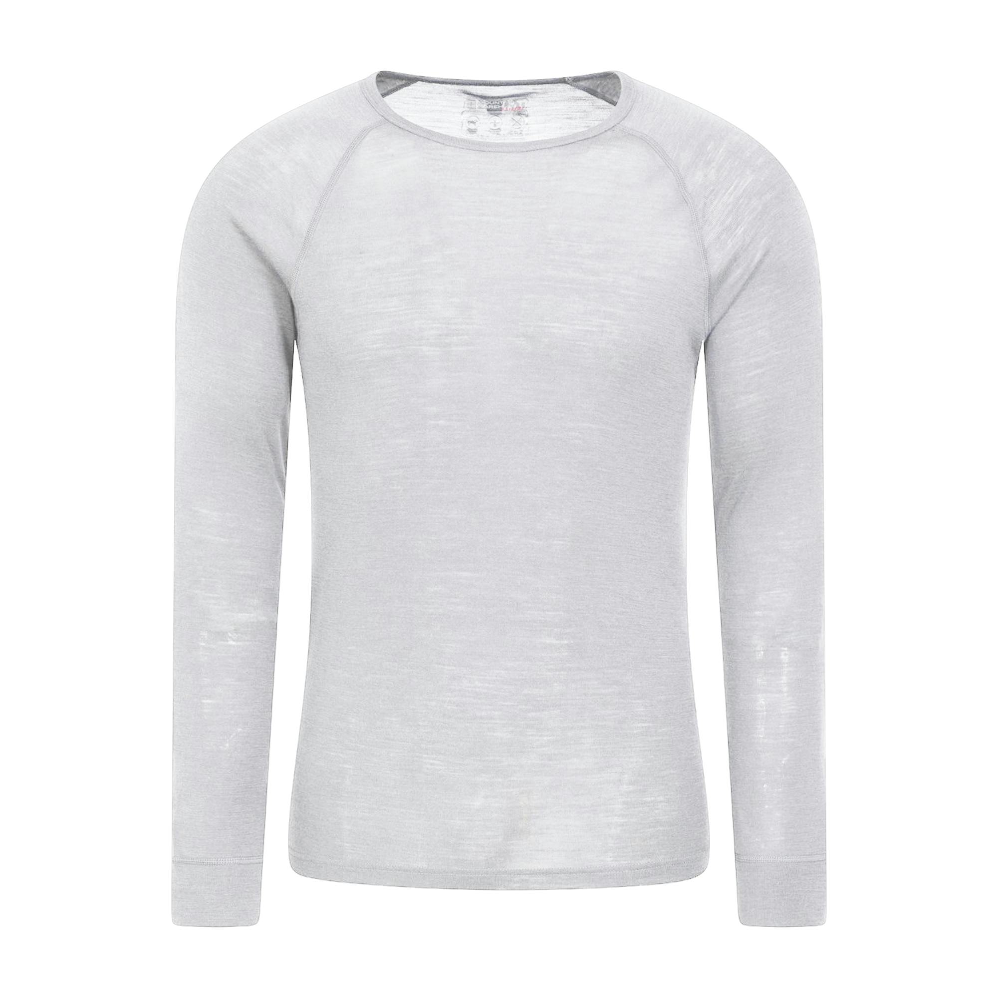 Mountain Warehouse Men's White Merino Wool Thermal Top - 4XL - 80% Merino Wool/20% Polyester