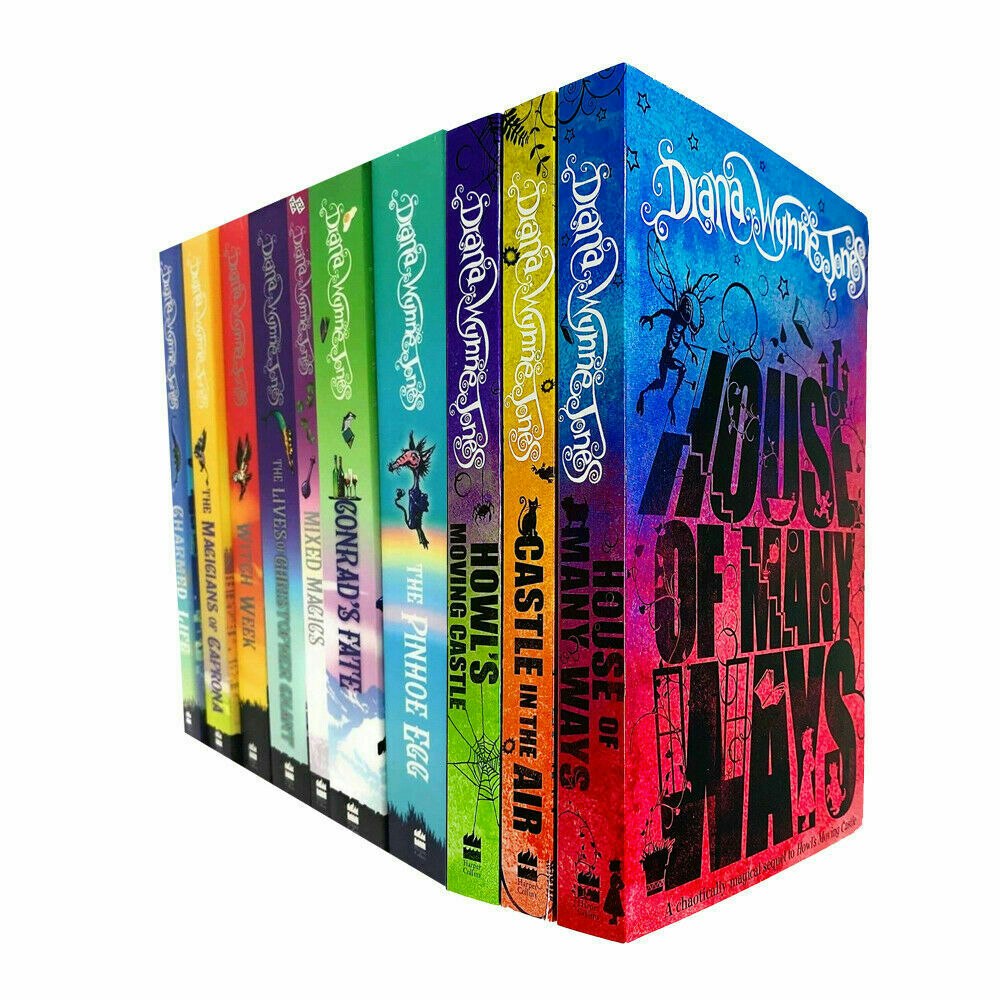 Harpercollins Girls Chrestomanci Series & Howl's Moving Castle Series By Diana Wynne Jones Books Collection Set Size 10