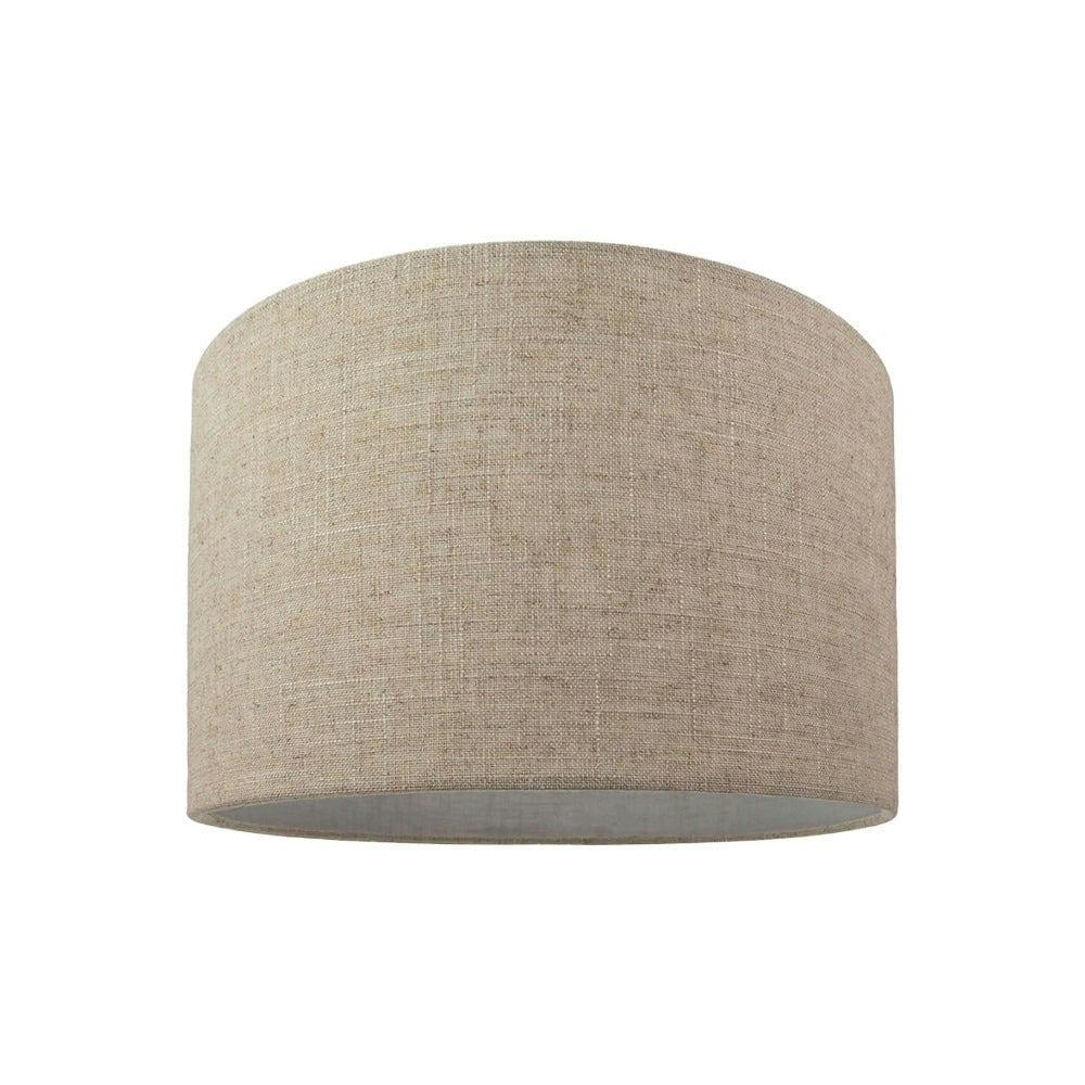 Rackhams Light Contemporary And Stylish Natural Linen 10" Lamp Shade In Oatmeal - 30Cm Diameter