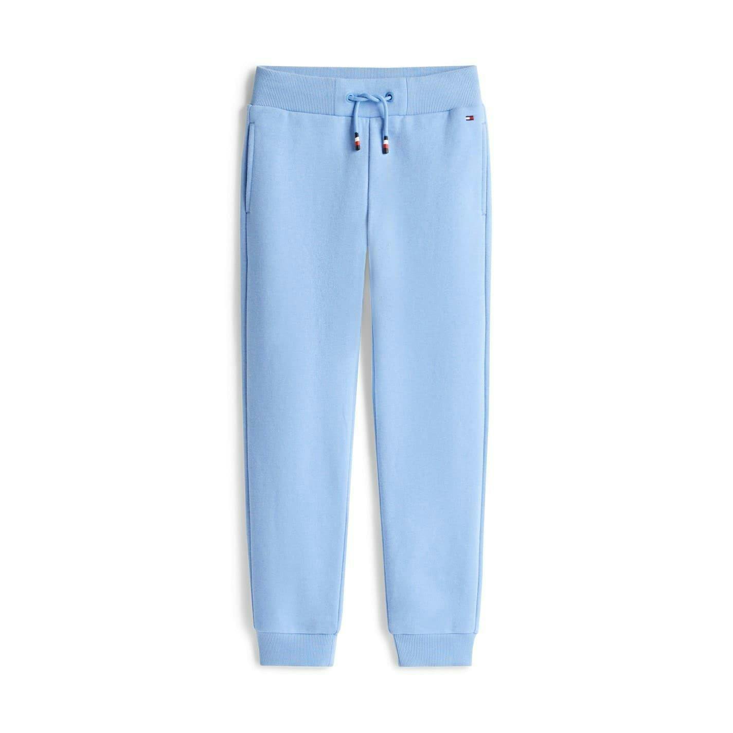 Tommy Hilfiger Boys Blue Drawstring Joggers - Cloud - 12 Years - Cloud - 100% Mixed