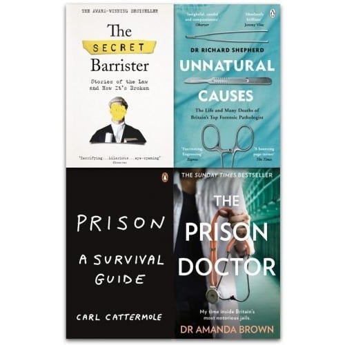 Penguin Brown Prison The Secret Barrister Unnatural Causes The Prison Doctor 4 Books Collection Set