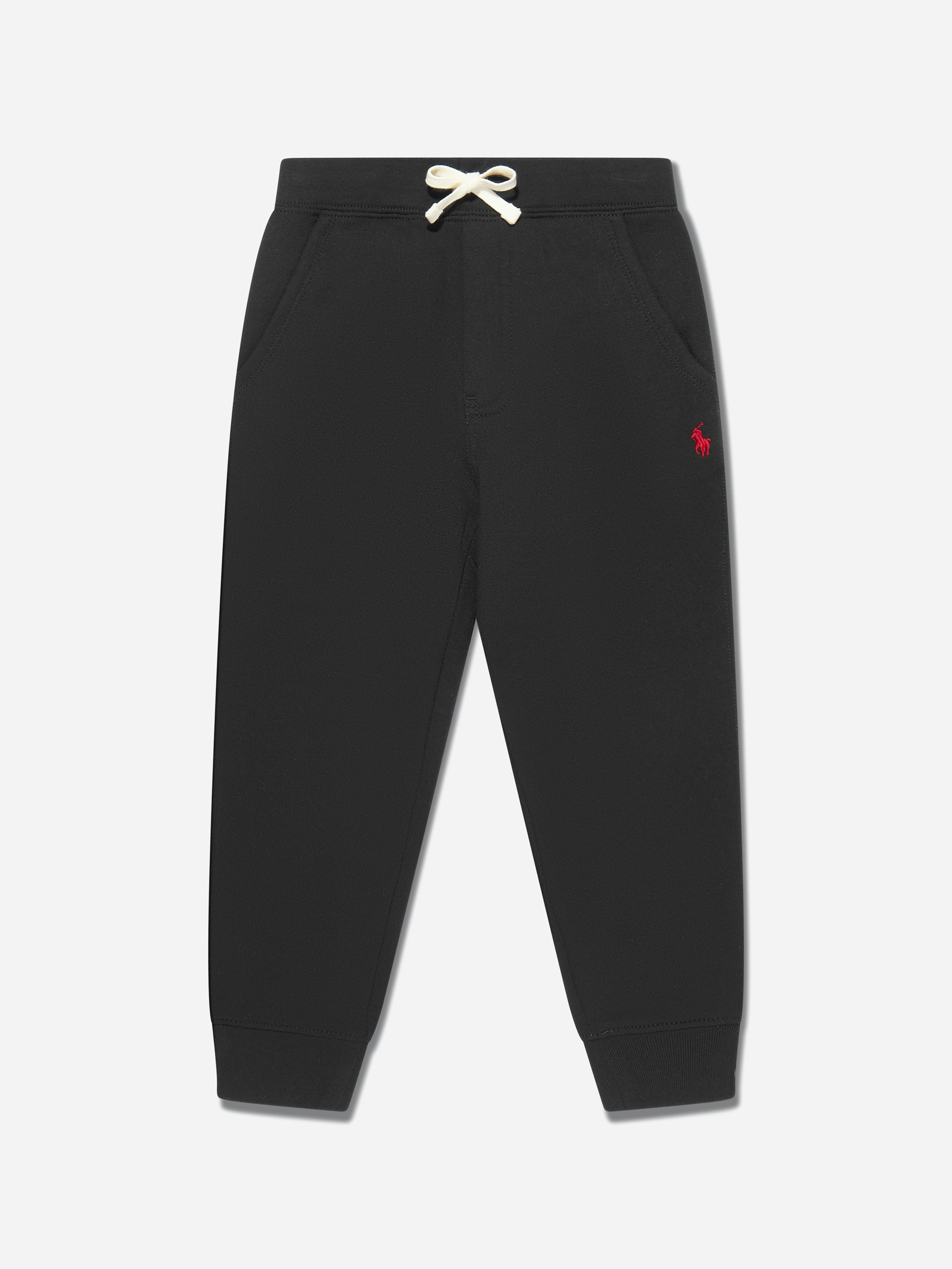 Ralph Lauren Kids Boys Black Logo Joggers In - Us 3 - Uk 2 Yrs