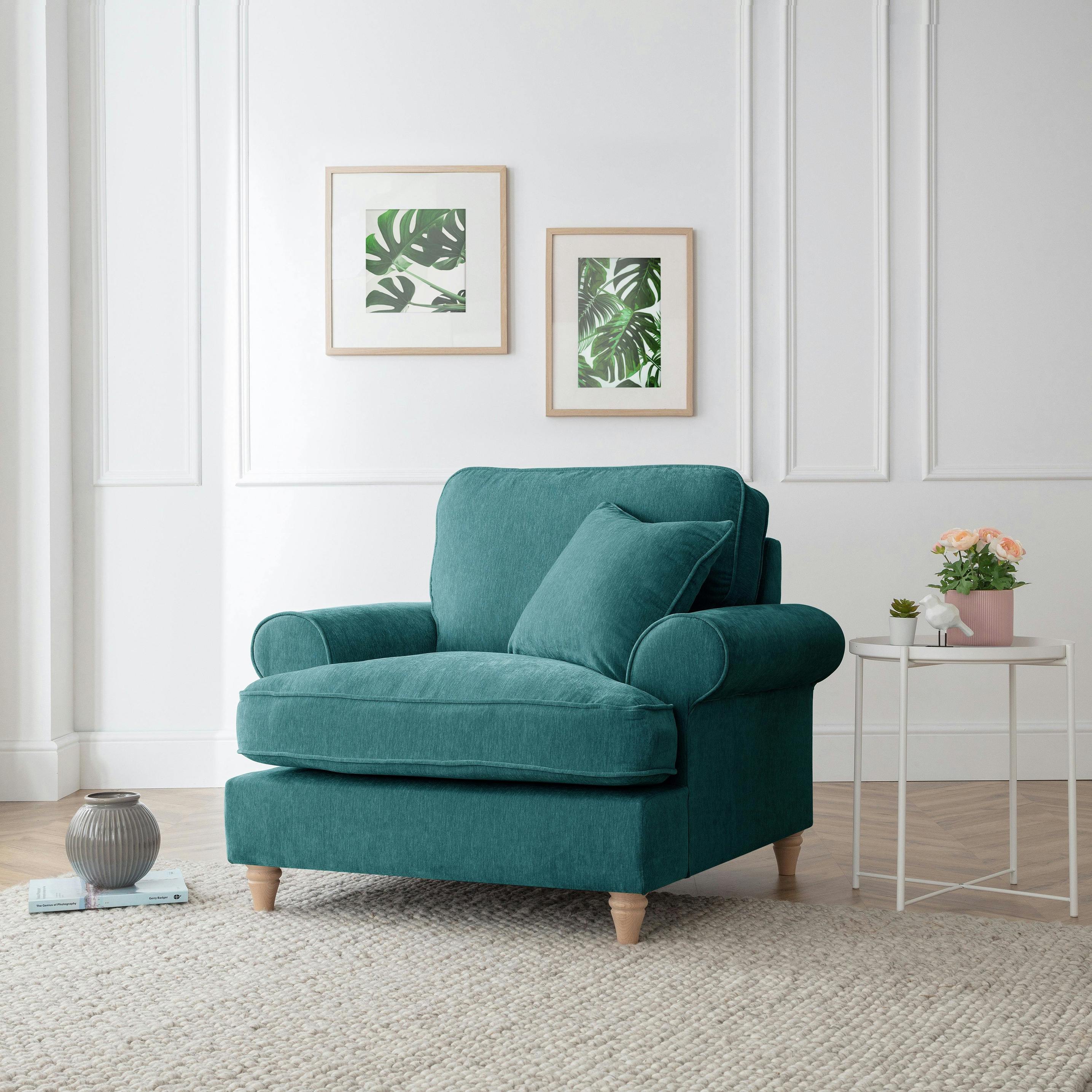 Rackhams The Bromfield Arm Chair - Emerald