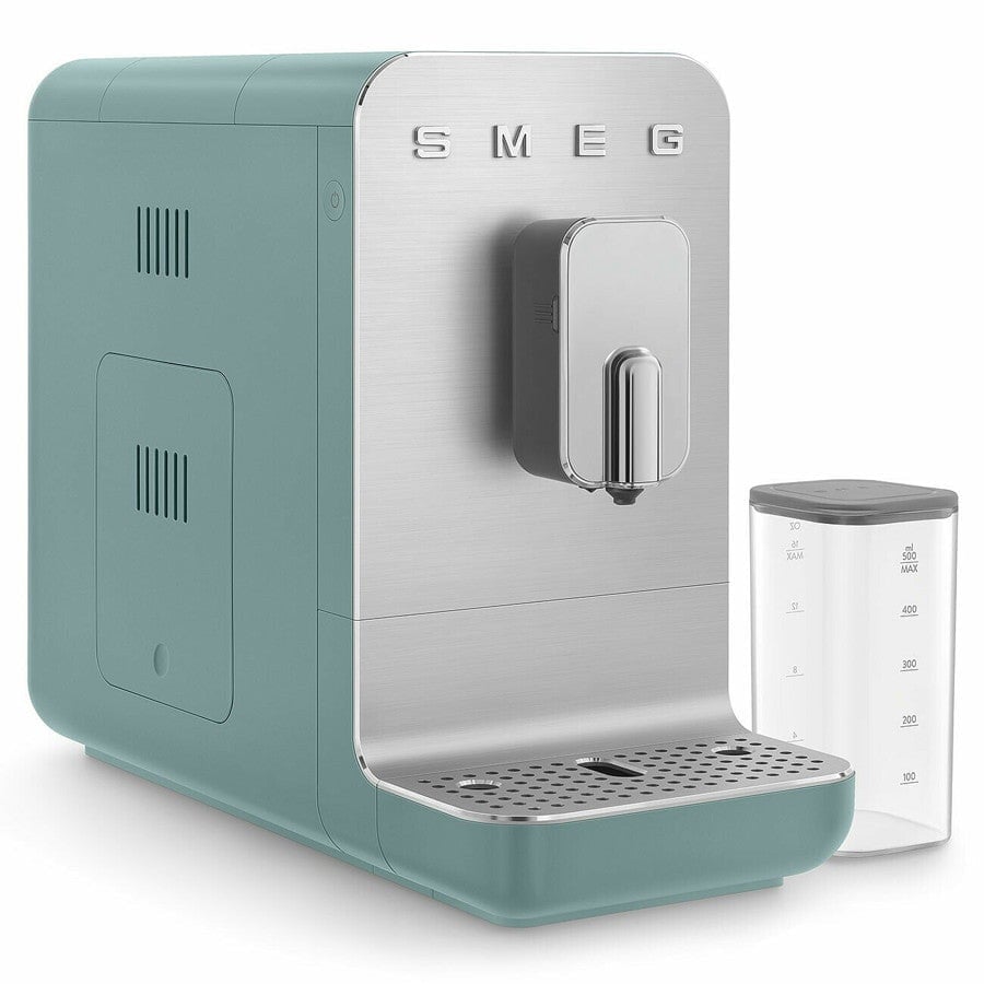Smeg Green Matte Bcc13 Bean To Cup Coffee Machine With Automatic Milk Frother - Emerald