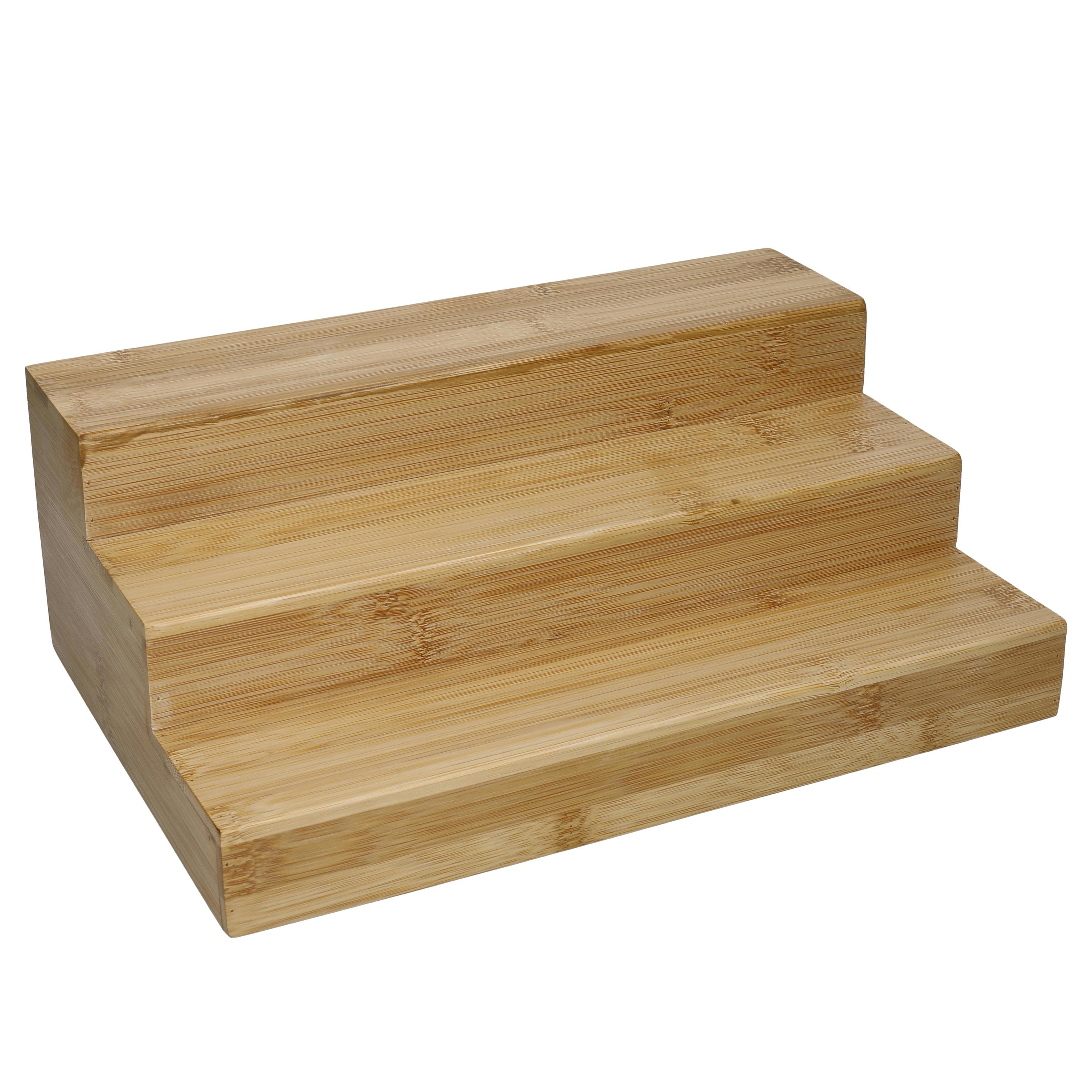 Rackhams Bamboo Cupboard Shelved Organiser - Wood - Bamboo - Kitchen Organisers