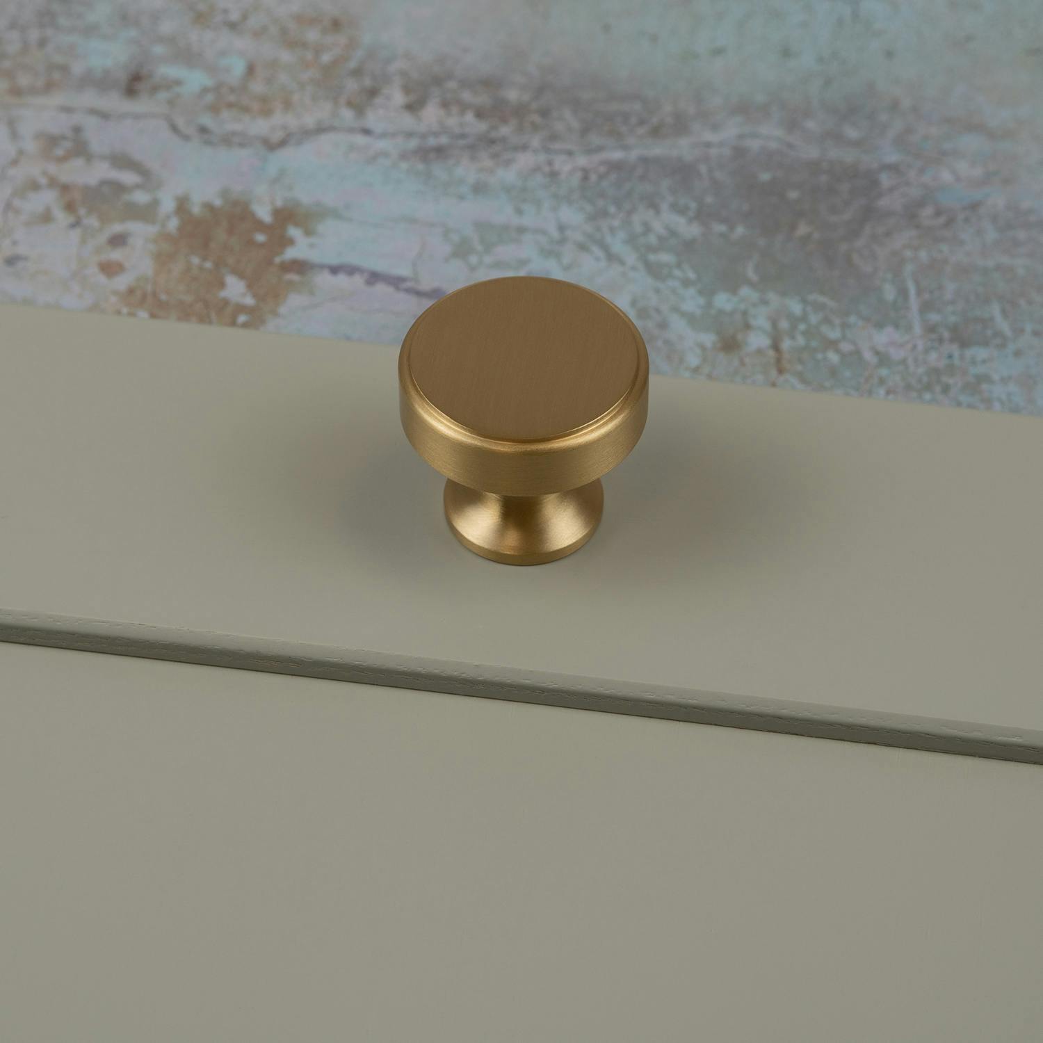 Rackhams 38Mm Satin Brass Knob